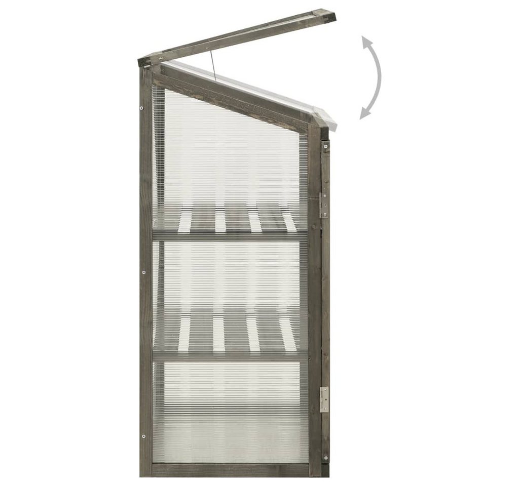 furnicato Gewächshaus 60x45x100 cm Tann... furnicato Gewächshaus 60x45x100 cm Tann...