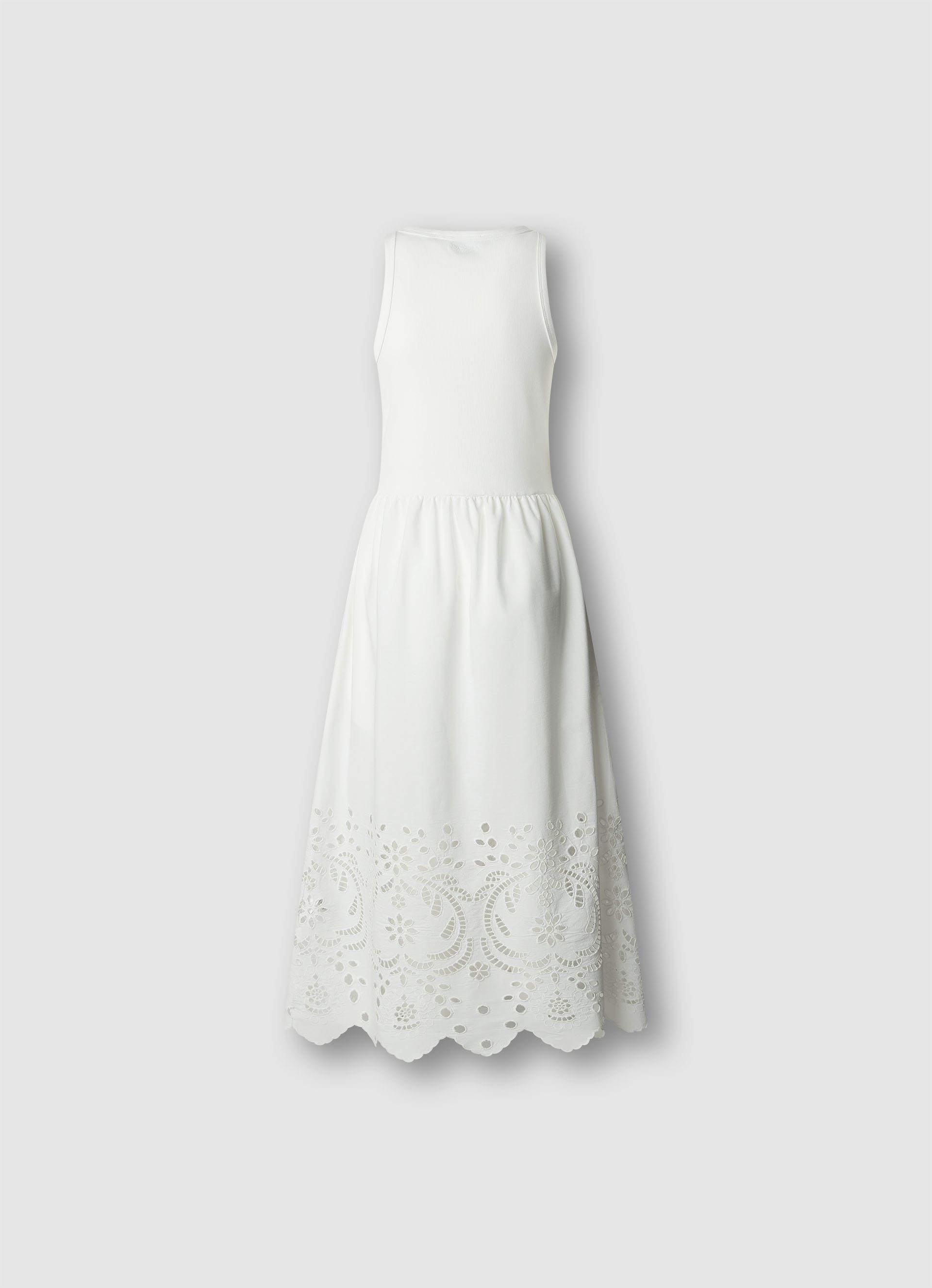 Pepe Jeans A-Linien-Kleid NAOMI mit Lochstickerei, ärmellos