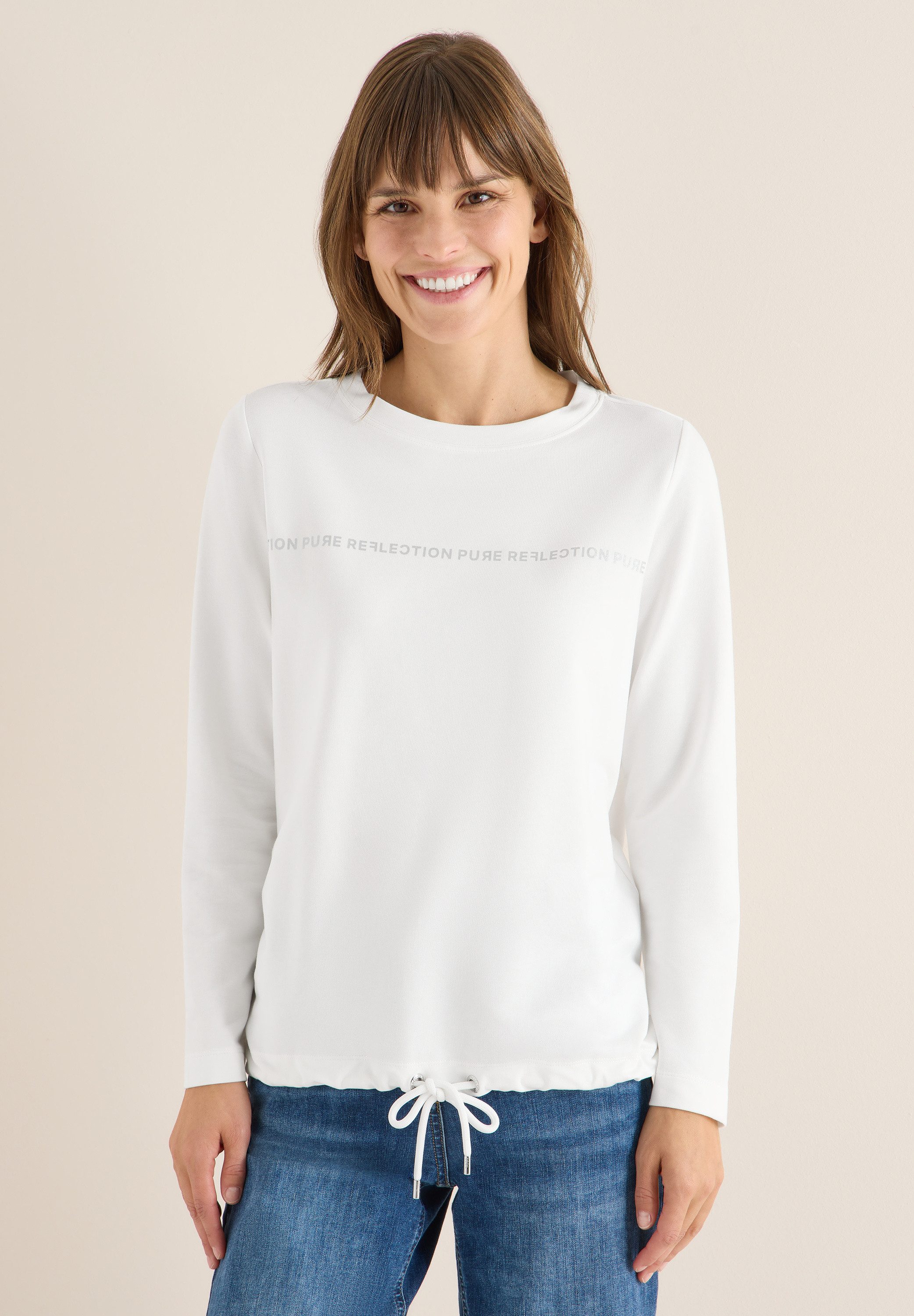 CECIL Langarmshirt im soften Baumwoll-Mix günstig online kaufen