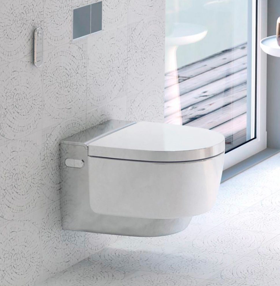 Brilla 53 cm Spülrandloses Wandhängend Dusch WC Toilette mit Bidetfunktion 