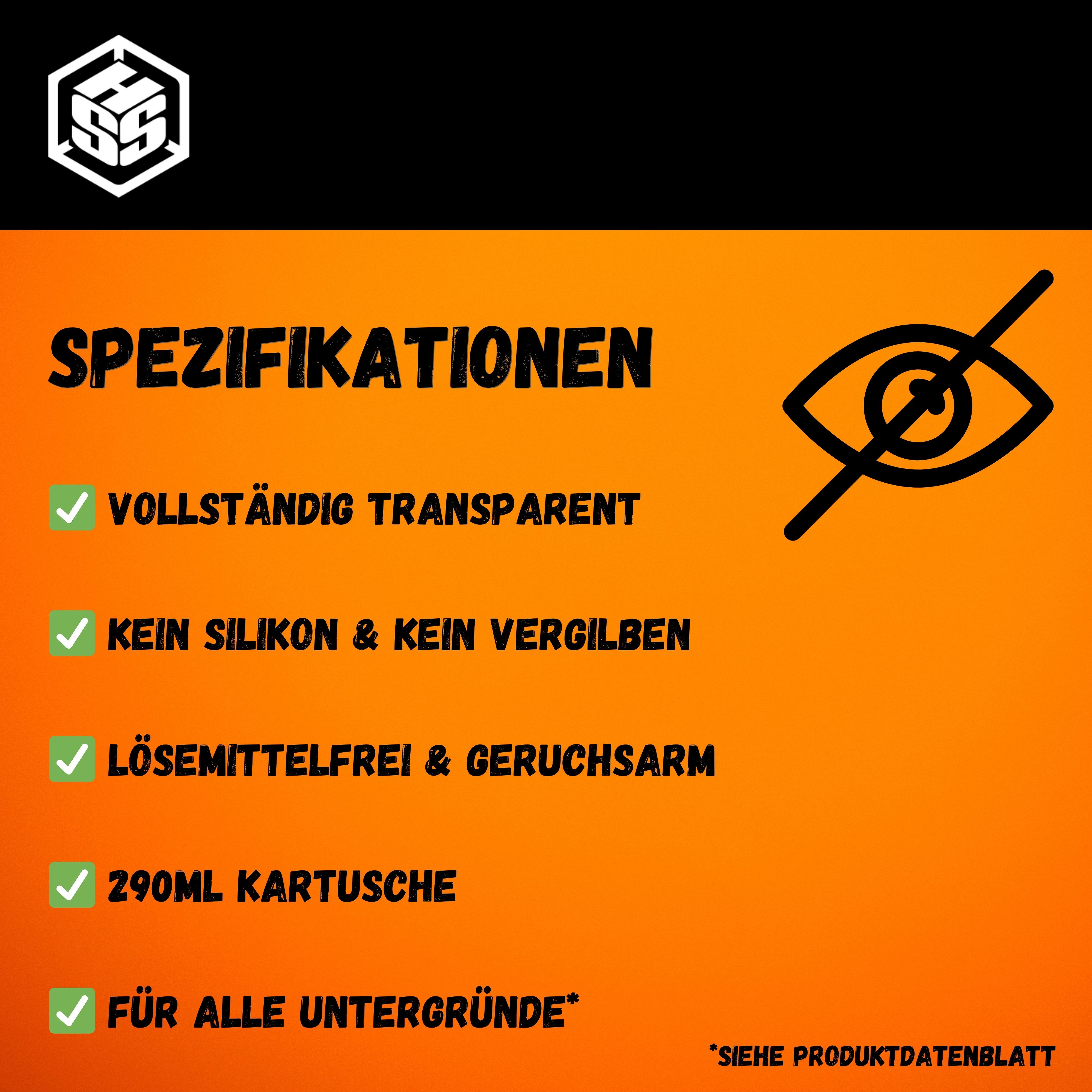 Hanse Syntec Systems Dichtstoff TRANSPARENT 290ml, MS Polymer, Klebstoff, Dichtstoff, alle Materialien, MS-Polymer, Gebrauchsfertig