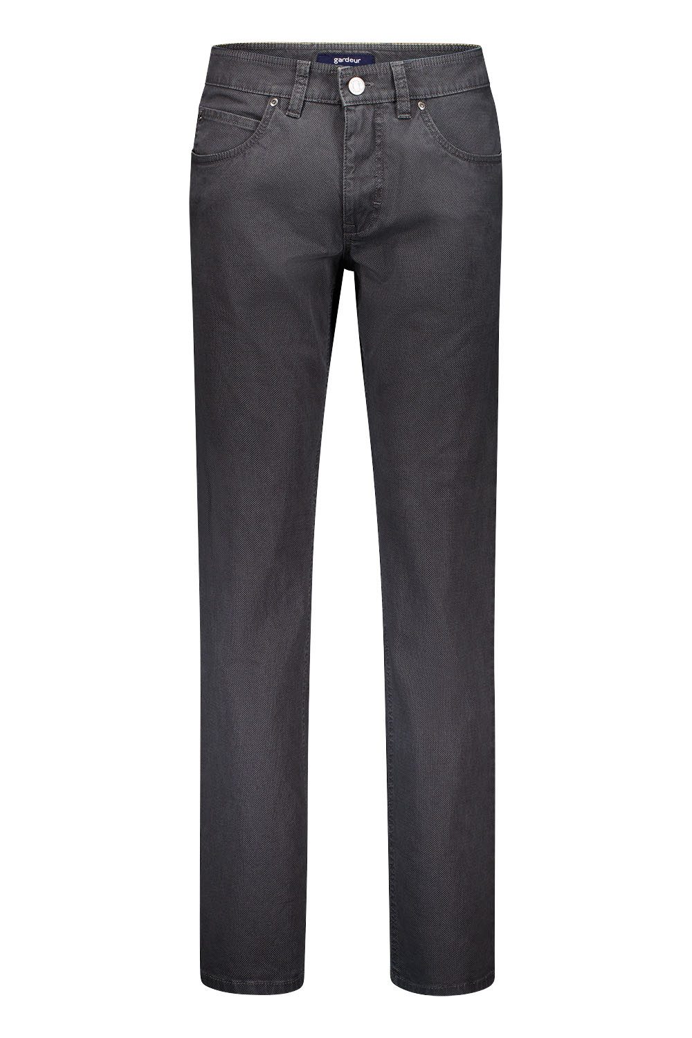 Atelier GARDEUR Straight-Jeans BILL-3-441081-1096, Modern Fit, grau (hellgrau), Herrenhose Gedruckter Cotton mit soft wash-out Effekten und Comfort Stretch