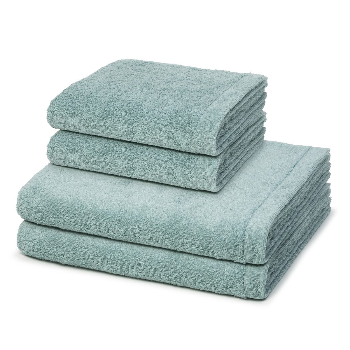 Cawö Handtuch Set Lifestyle, Walkfrottee (Spar-Set, 4-St), 2 X Handtuch 2 X Duschtuch im Set - Baumwolle - Saugstark