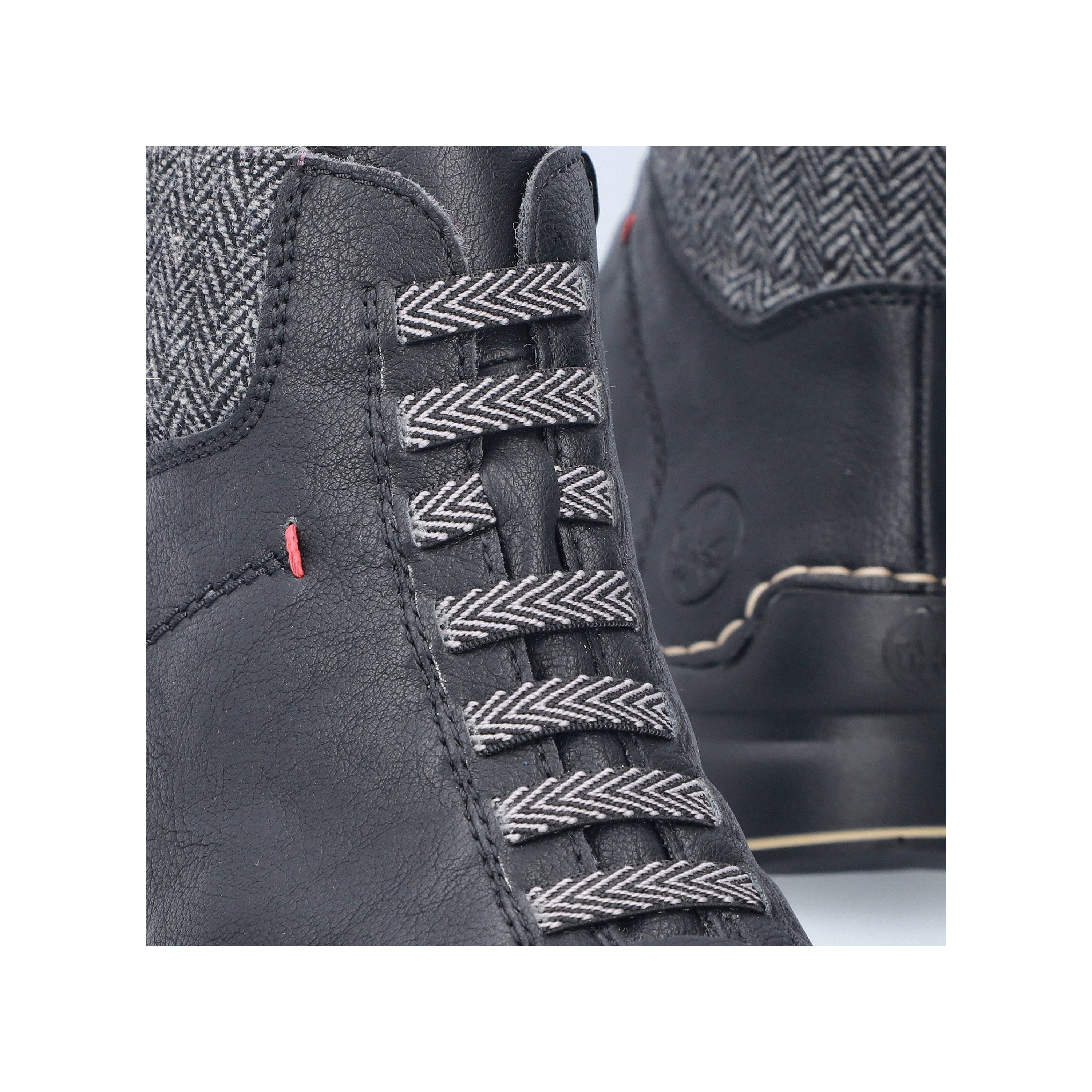 Rieker Schnürboots Stiefelette, Plateauboots mit Profilsohle