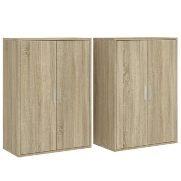 vidaXL Sideboard Sideboards 2 Stk. Sonoma-Eiche 60x31x84 cm Holzwerkstoff (1 St)