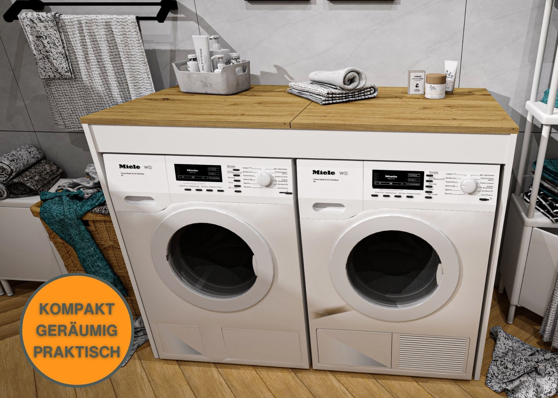 Raumhirsch Furniture Waschmaschinenumbauschrank Waschmaschinenschrank für W günstig online kaufen
