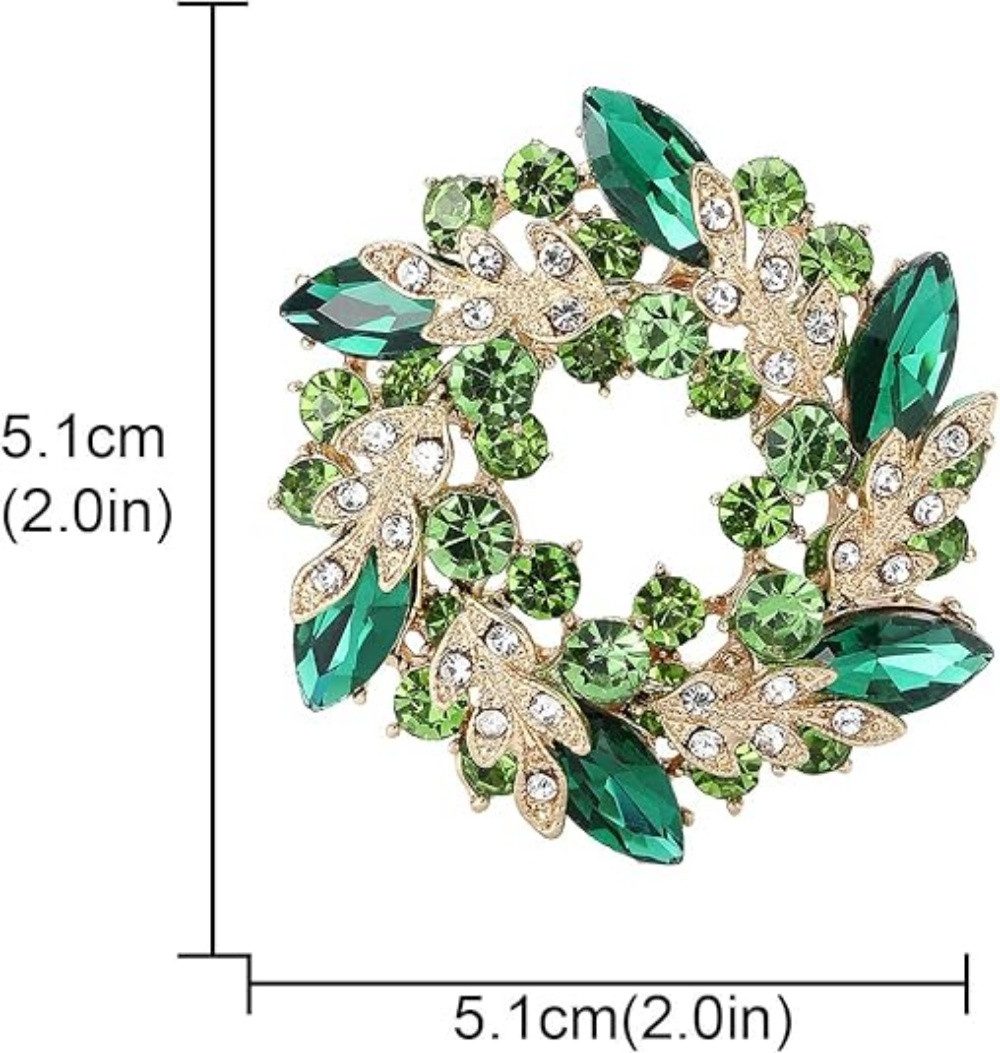 VEKROBOT Brosche Brosche Kristall Blume im Vintage Stil Elegant vielseitig günstig online kaufen