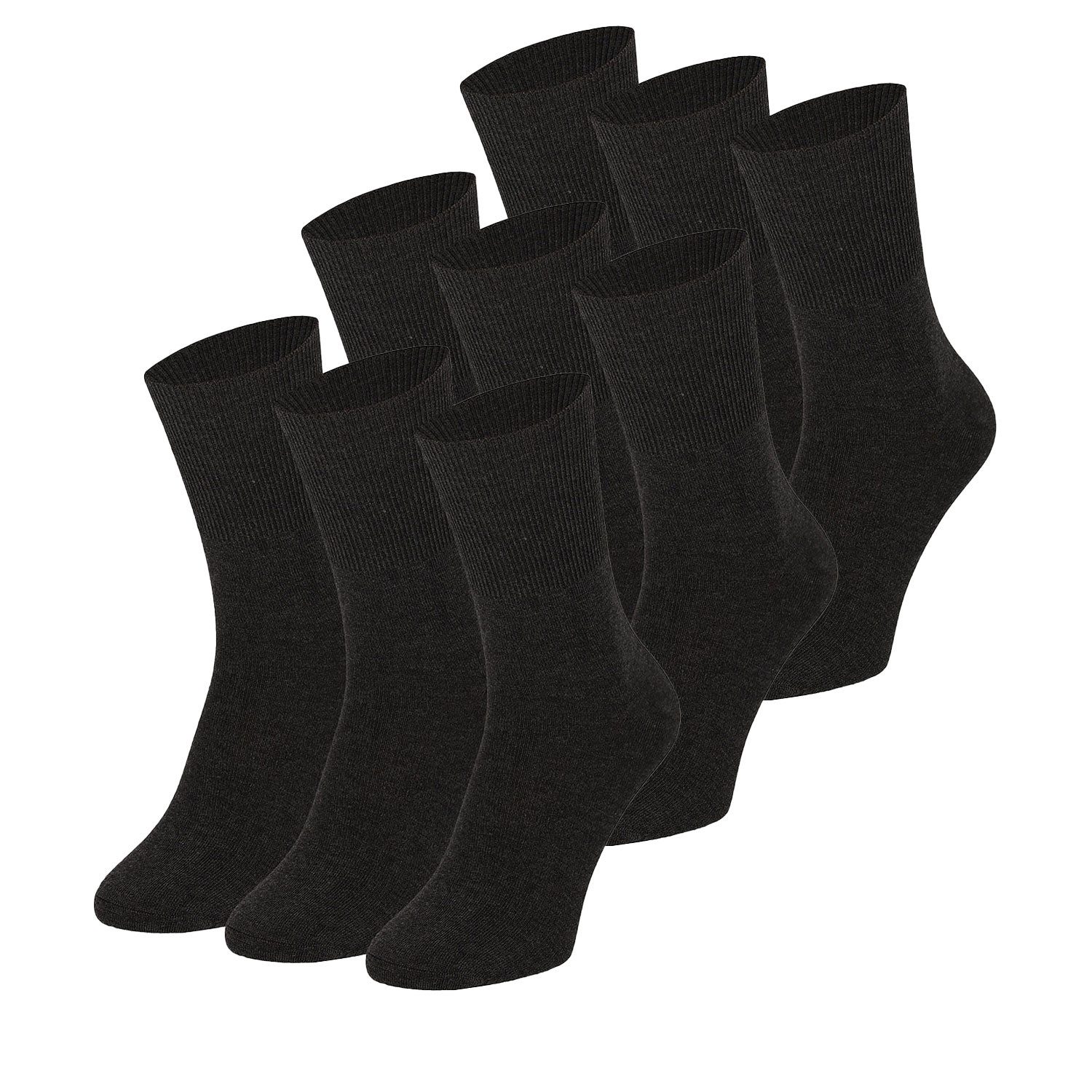 Apollo Socken Modal Antipress (9-Paar, Mehrpack) druckfreie Bündchen ohne Gummiband, 9 Paar