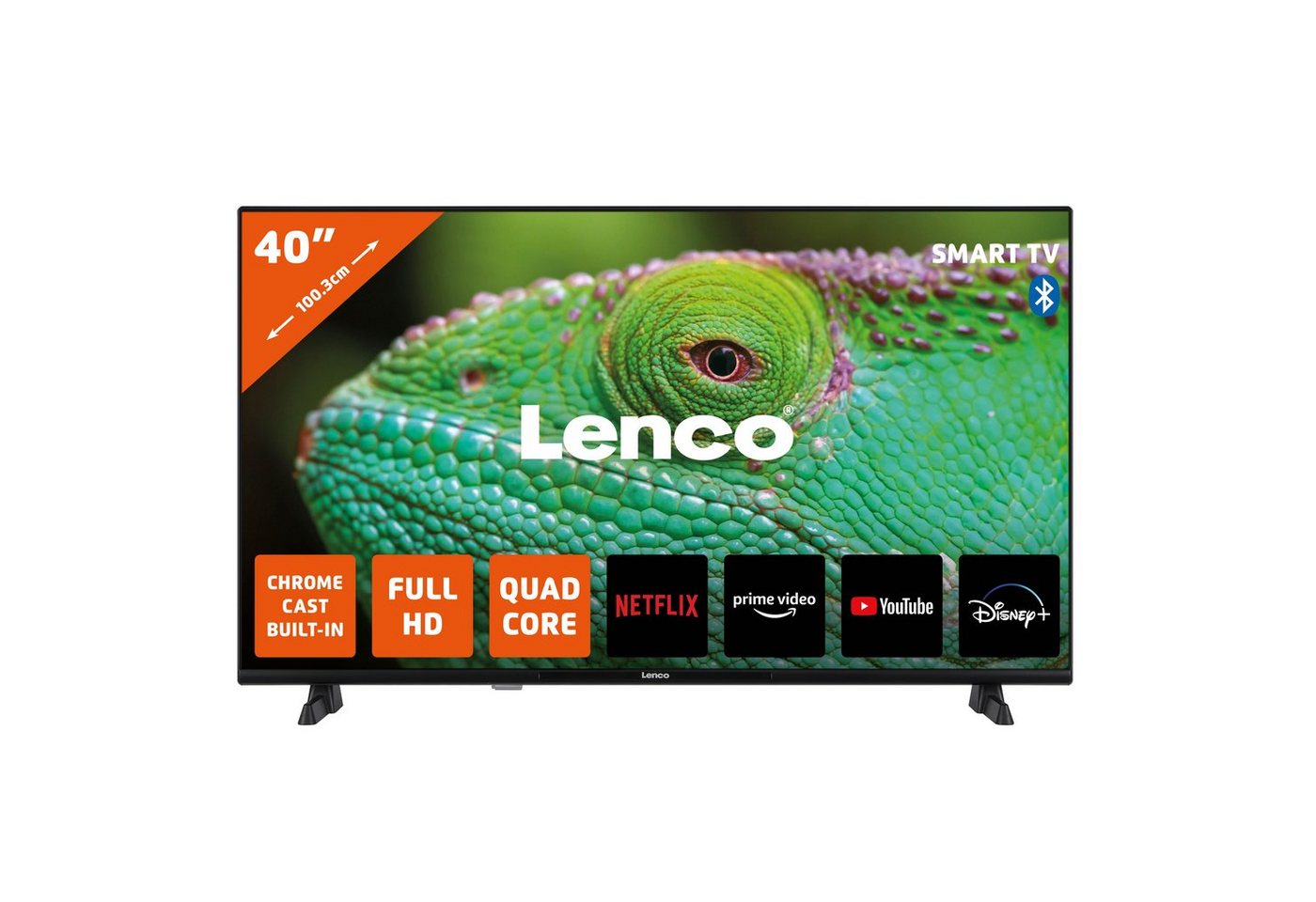 Lenco LED-4044BK LED-Fernseher (102,00 cm/40 Zoll, Full HD, Smart-TV, Full HD, Smart-TV, Dolby Digital Plus (7.1), Chromecast, HDR) schwarz ! RABATT: 13.87% Lenco LED-4044BK LED-Fernseher (102,00 cm/40 Zoll, Full HD, Smart-TV, Full HD, Smart-TV, Dolby Digital Plus (7.1), Chromecast, HDR) schwarz ! RABATT: 13.87%