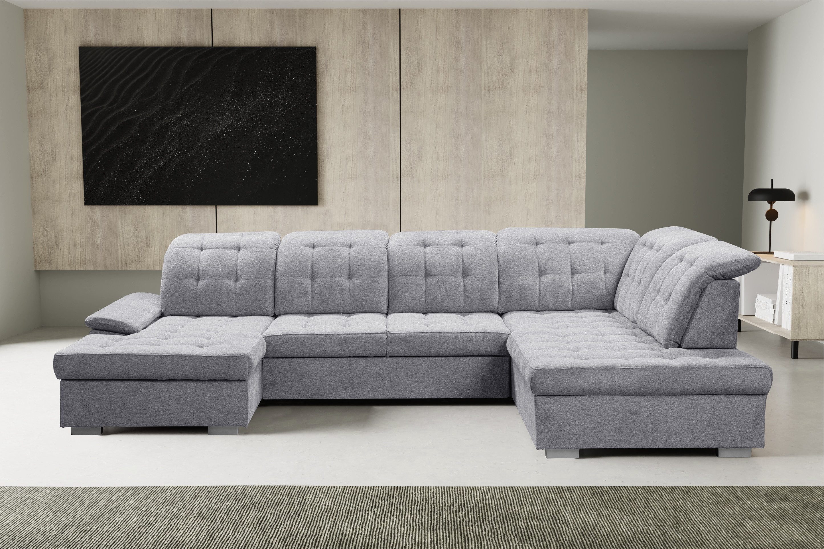 WERK2 Wohnlandschaft "Kordula-New Multifunktion Couch, Breite 332cm, bequem günstig online kaufen