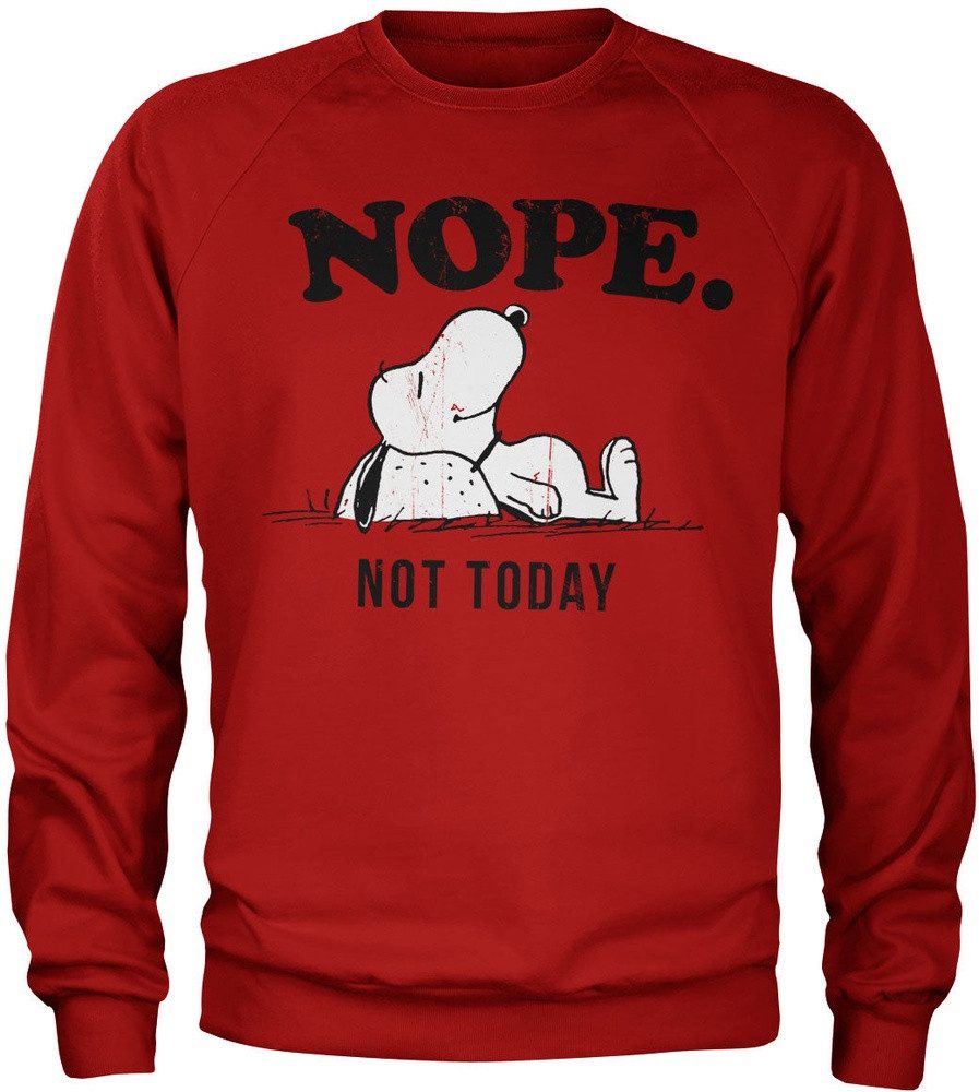 PEANUTS Worldwide LLC Rundhalspullover Nope Not Today Sweatshirt