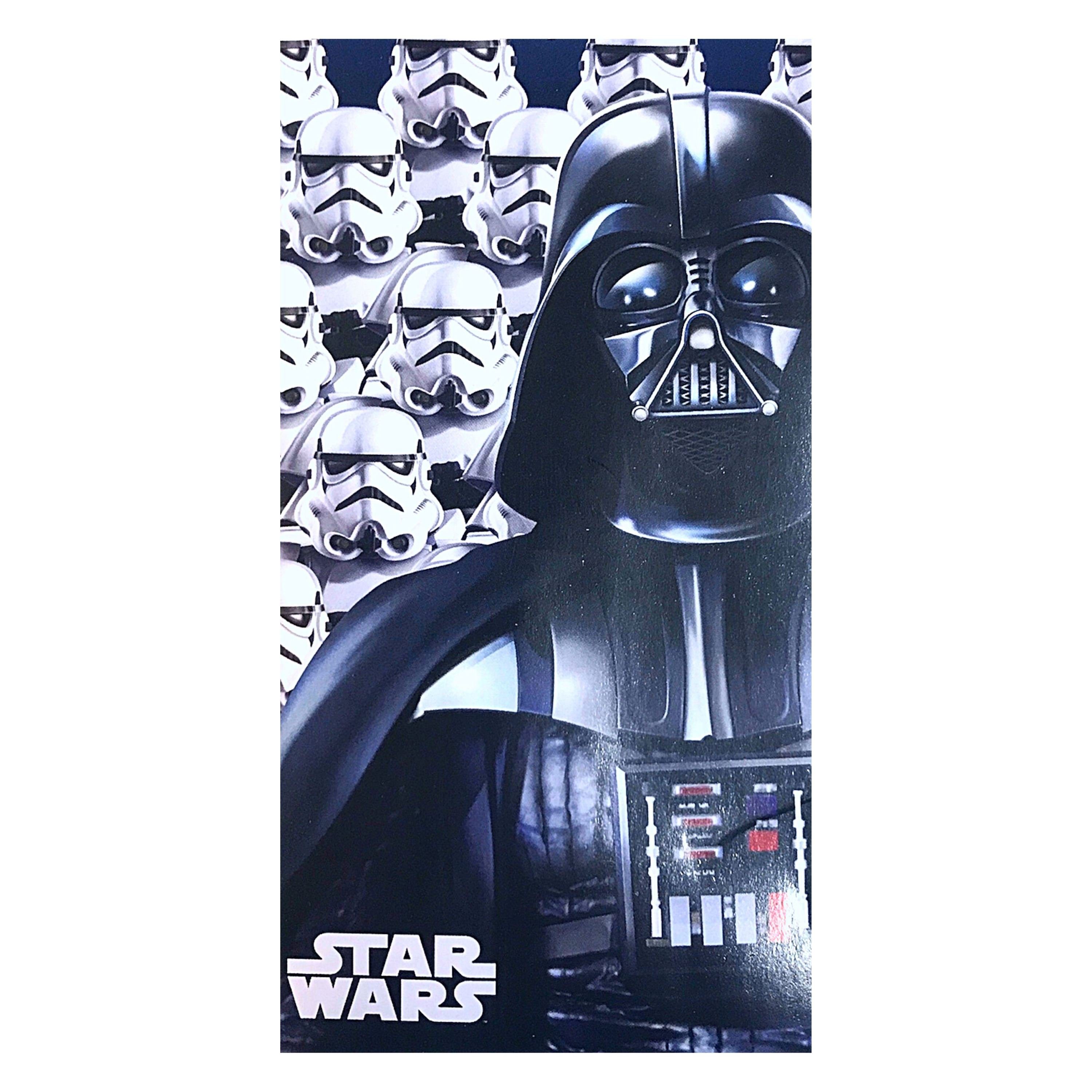 Star Wars Badetuch Darth Vader, Mikrofaser, Strandtuch 70 x 140 cm aus Mikrofaser