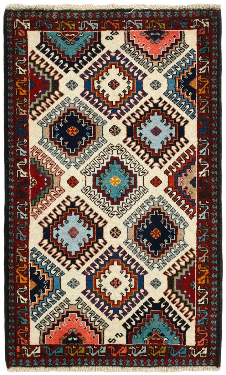 Orientteppich Yalameh 62x104 Handgeknüpfter Orientteppich / Perserteppich, Nain Trading, rechteckig, Höhe: 12 mm