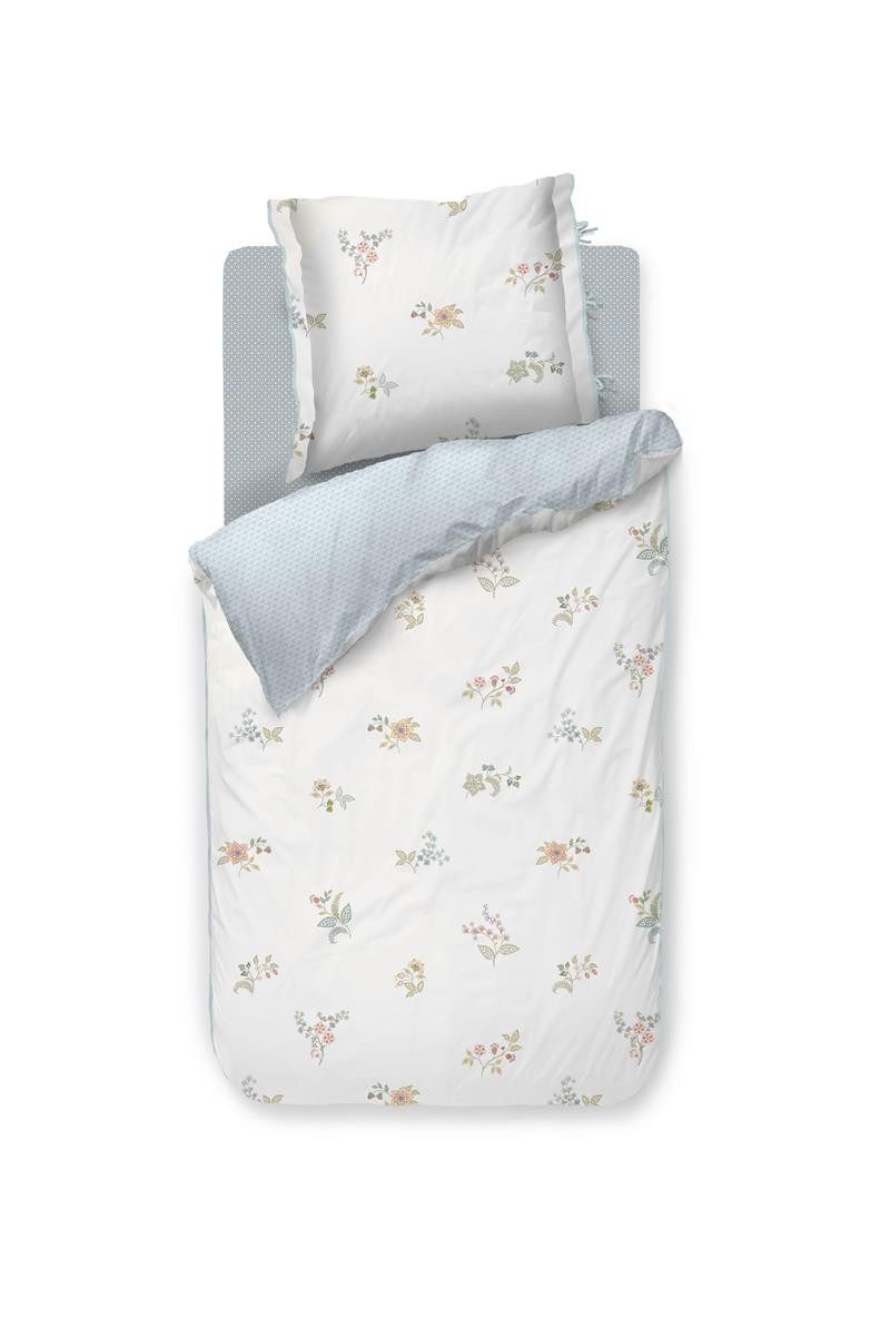 PiP Studio Bettwäsche Bettwäsche DE Blossom Chique White 135x200 weiß, Baumwolle, 2 teilig, bettwäsche 135x200 baumwolle reißverschluss warm baumwolle bettwäsche
