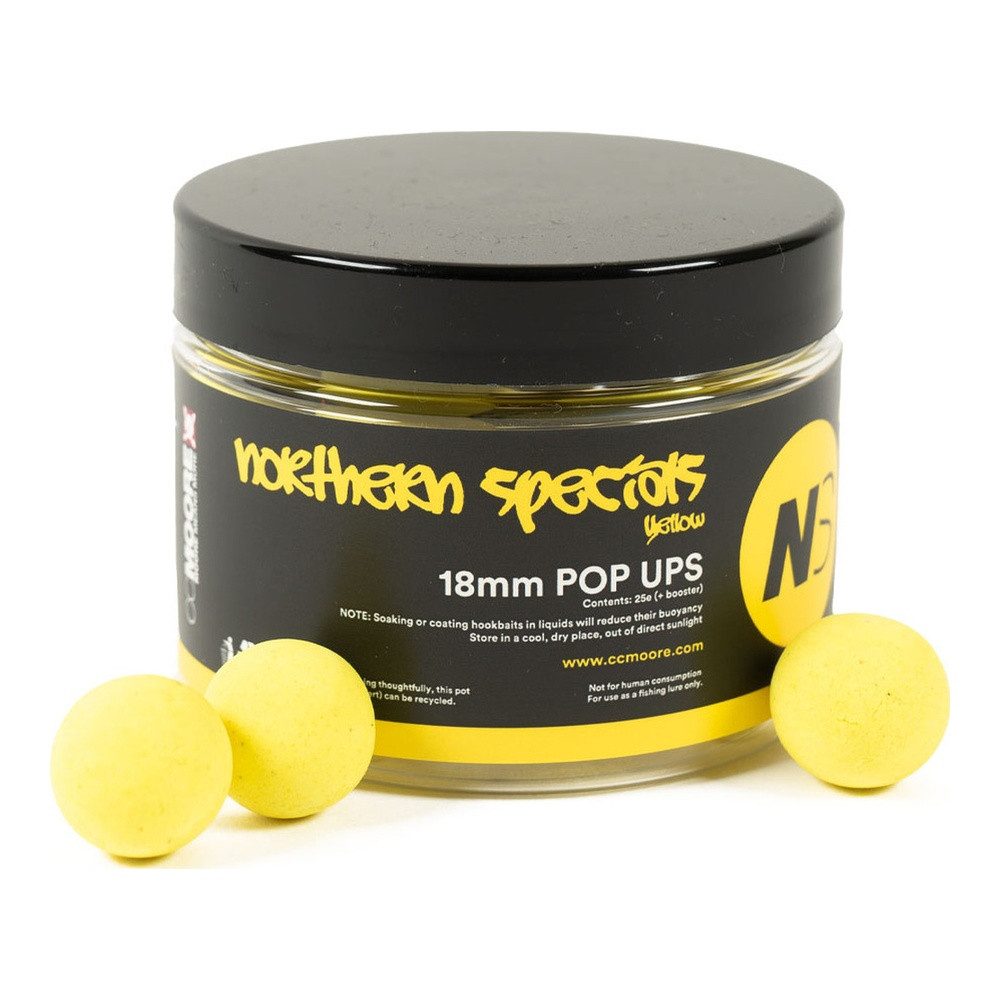 CC Moore Fischboilies NS1 Pop Ups Yellow 18mm