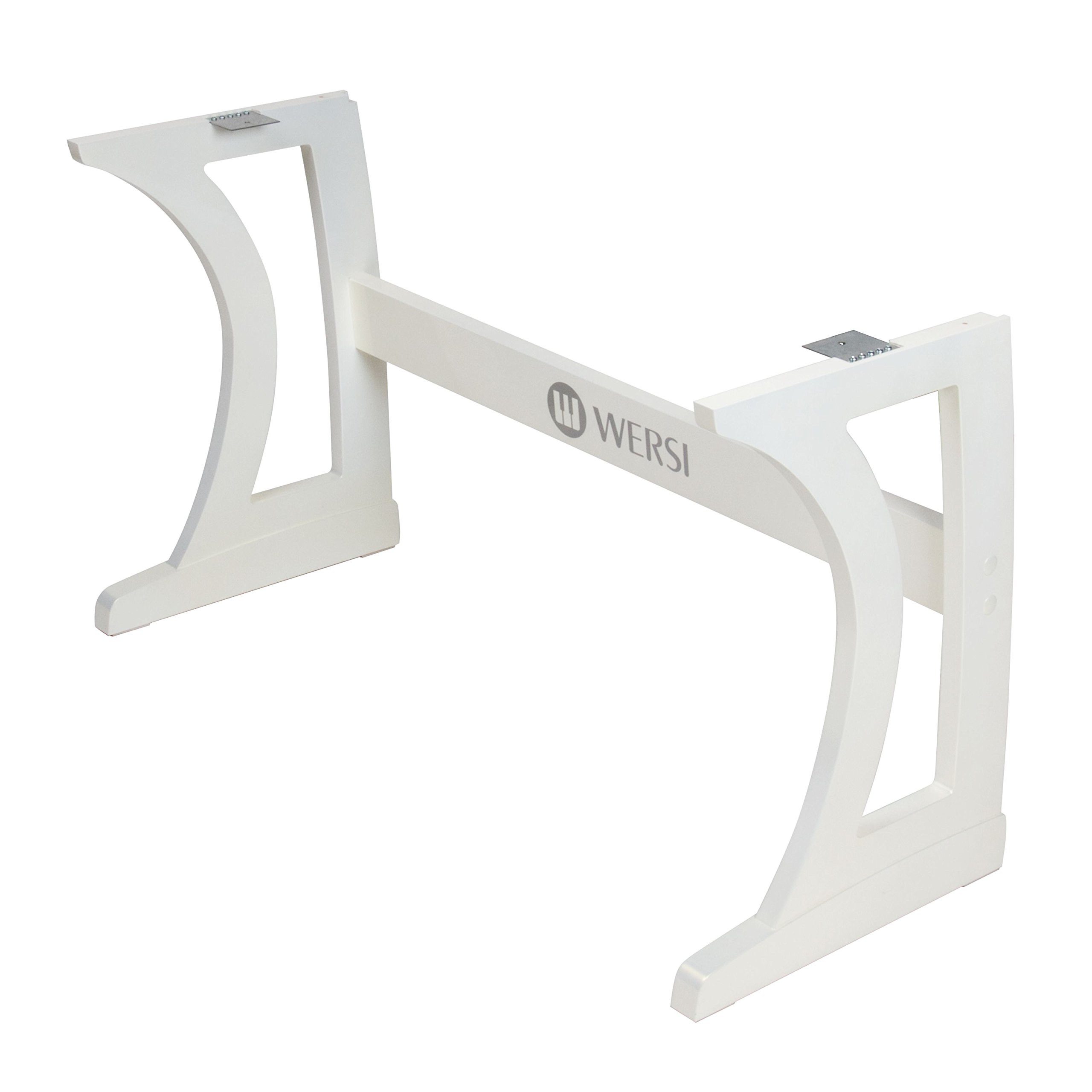 Wersi Keyboardständer, (OAX1 Deluxe Keyboard Ständer Perlmutt Weiß 70cm Höhe Stabiler Stand Offenes Seitenteil Design Kompatibel mit OAX1 Zusatzmanual, Stative für Tasteninstrumente, Keyboardständer), OAX1 Deluxe Keyboard Ständer, Stabiler Stand, Offenes Seitenteil