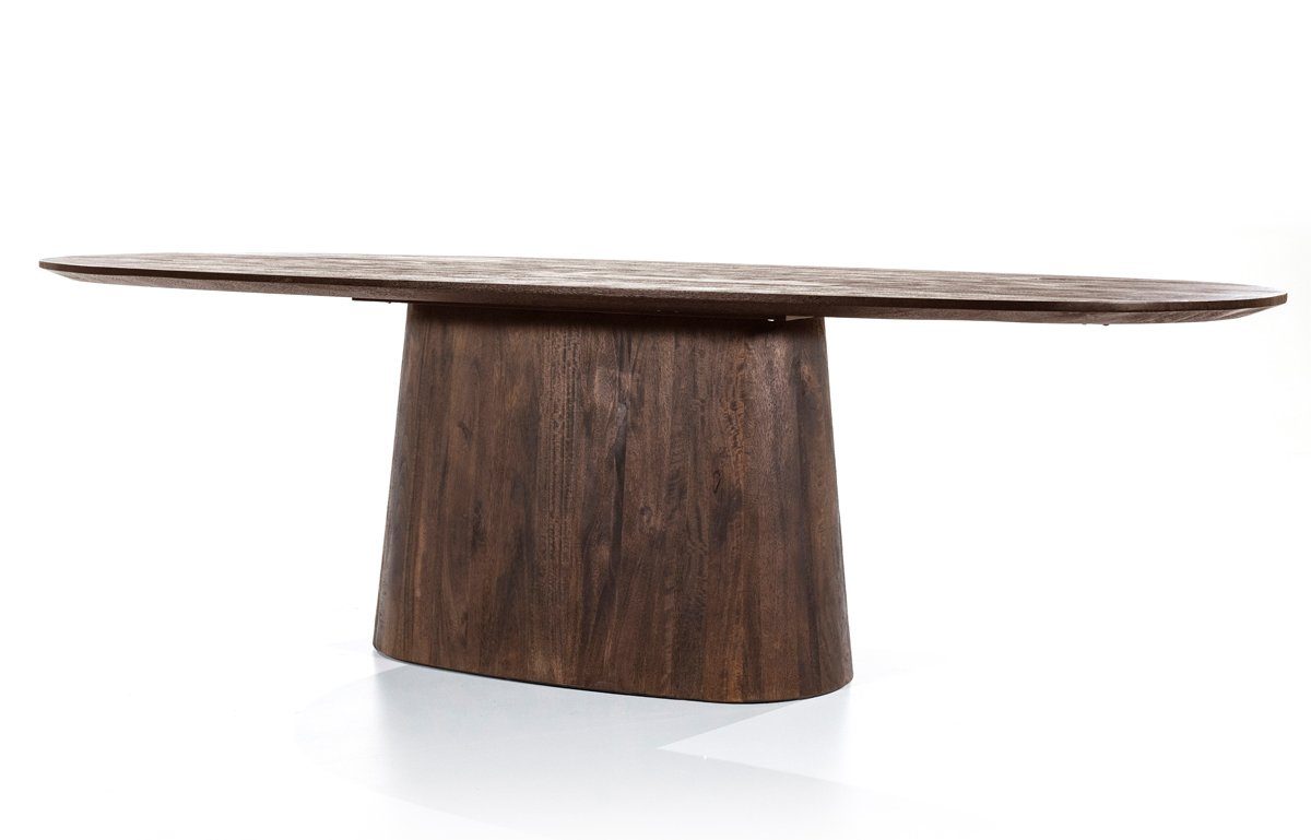 Maison ESTO Esstisch oval Mango Holz massiv Esszimmertisch braun, Auswahl: günstig online kaufen