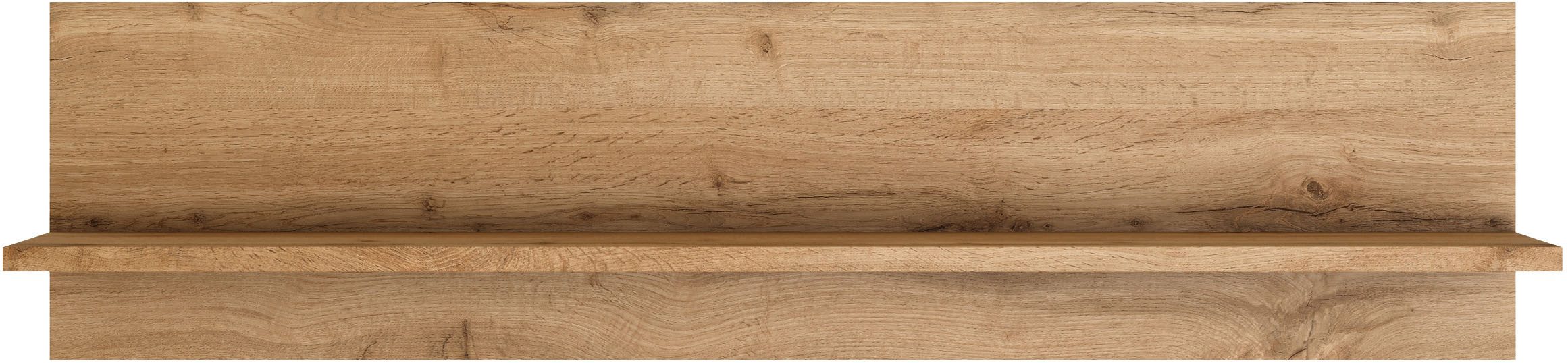 KOCHSTATION Wandboard KS-Milan, Regal in natürlichen Wotaneiche-Dekor, praktische Ablagefläche
