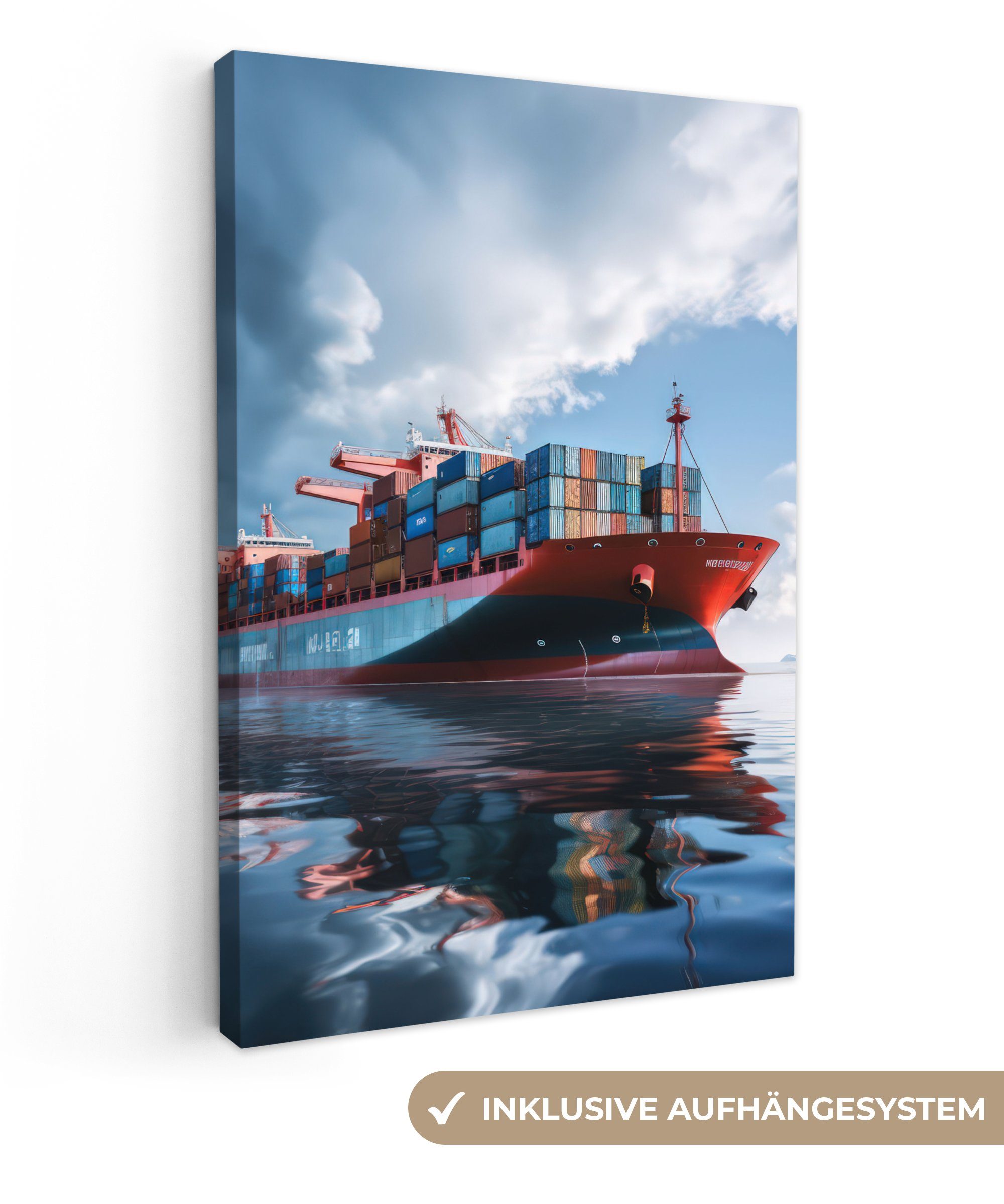 OneMillionCanvasses® Leinwandbild Boot - Frachtschiff - günstig online kaufen