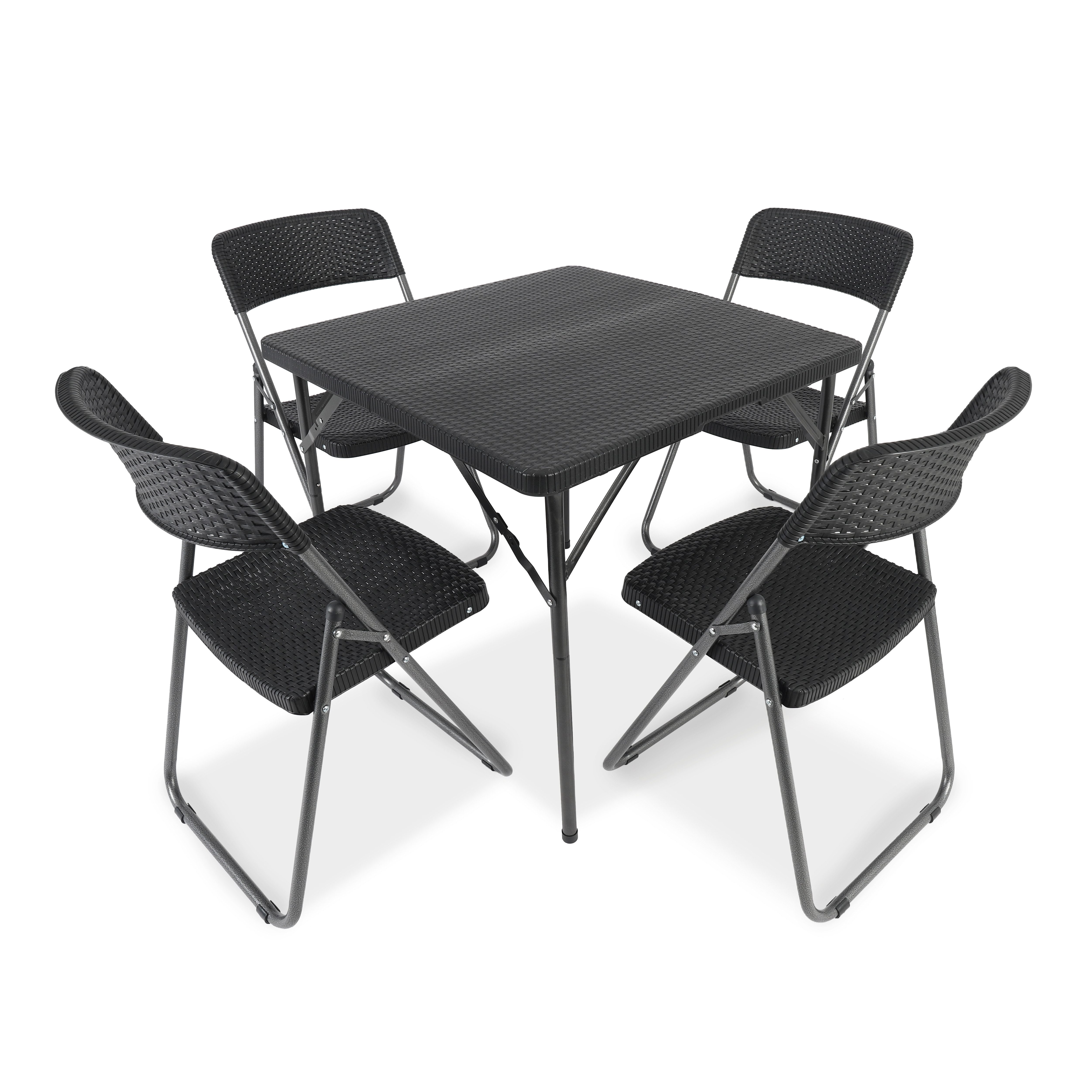 Sekey Garten-Essgruppe PE-Rattan Gartenmöbel-Set für 4 günstig online kaufen