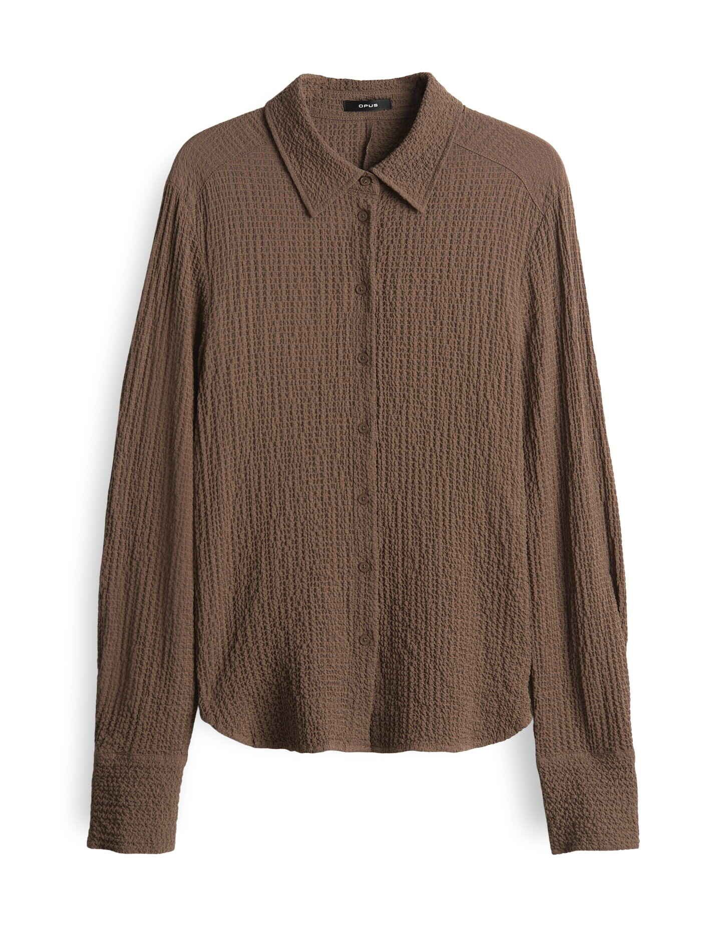 OPUS Langarmbluse FRIVE Slim Fit mit Seersucker Struktur figurbetonte Passf günstig online kaufen