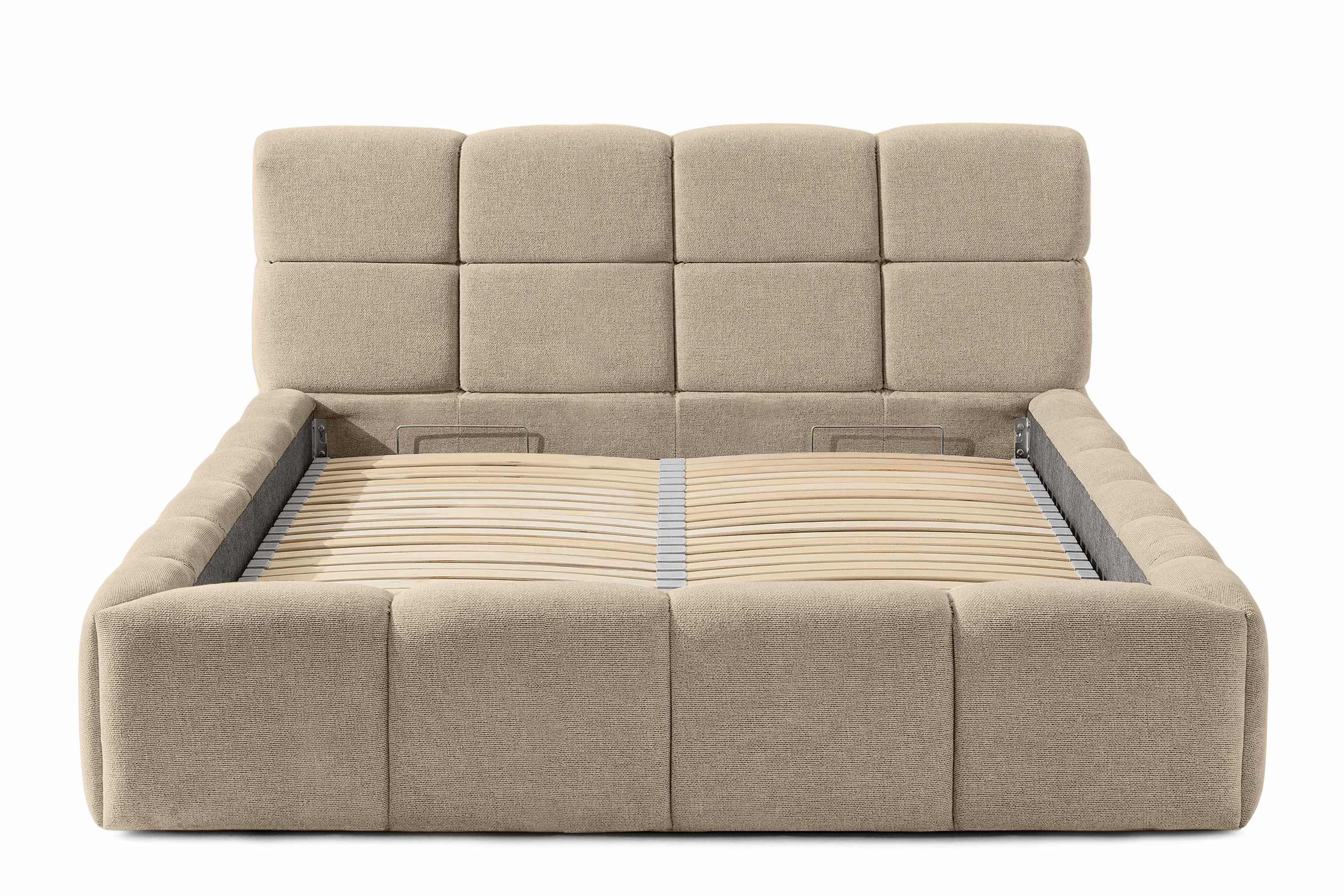 KONSIMO® Polsterbett Doppelbett AERI mit Stauraum, ohne Matratze, hergestel günstig online kaufen