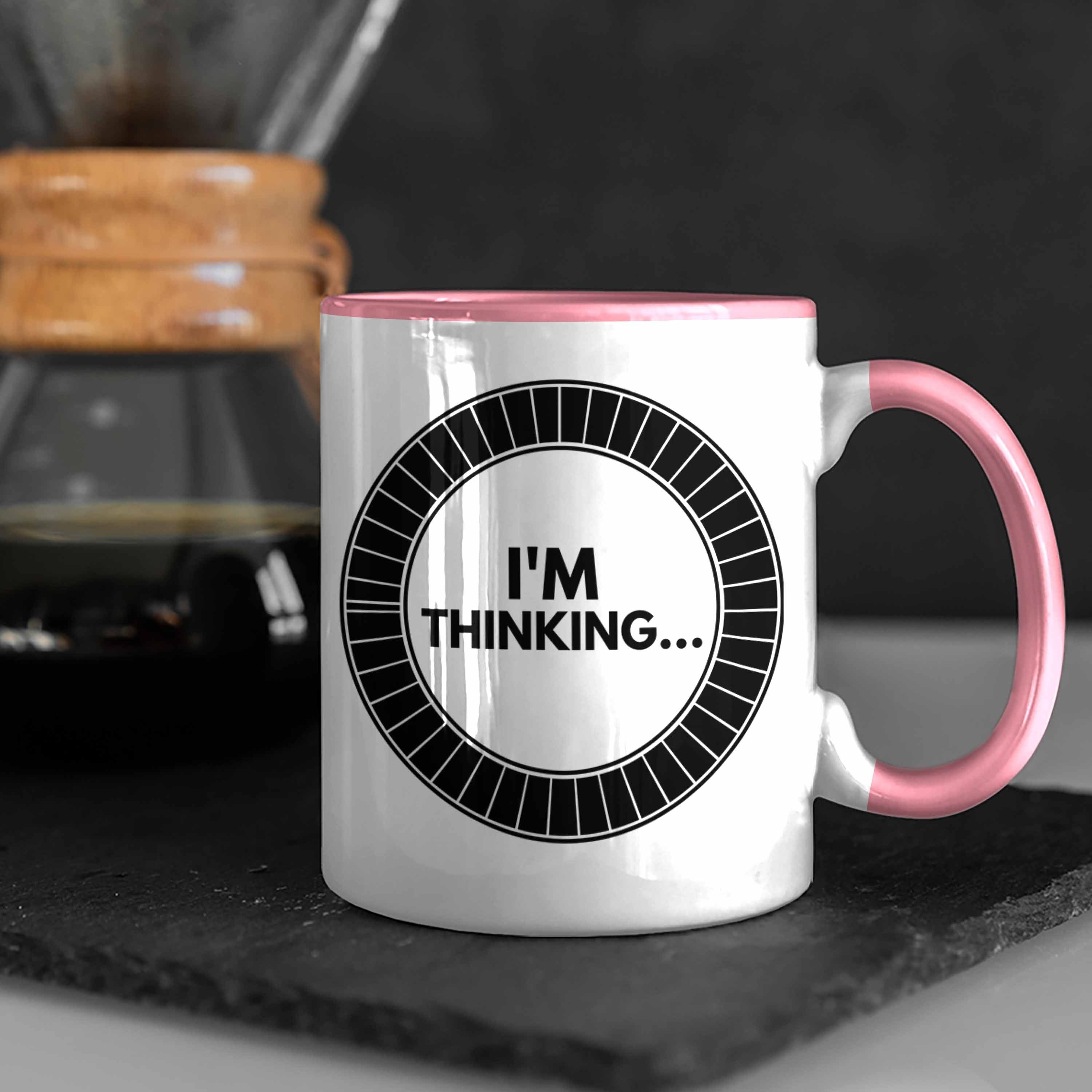 Trendation Tasse Gamergirl I'm Lustige Trendation Geburtstag Gamer - Tasse Thinkin Gamer Rosa Geschenkidee Zocker Geschenk