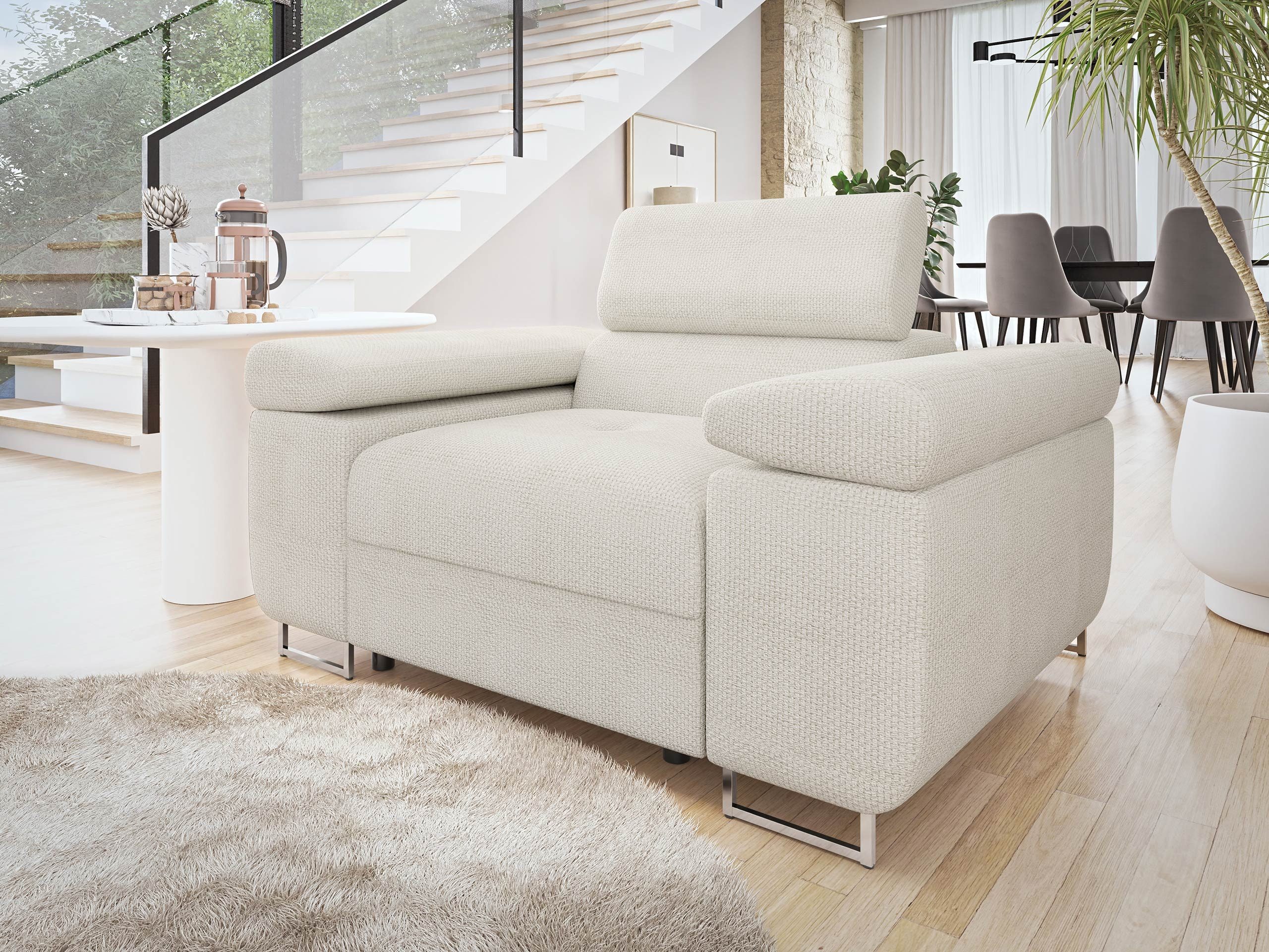 MIRJAN24 Sessel Torezio, Einstellbare Kopfstützen, 134x102x70-90 günstig online kaufen