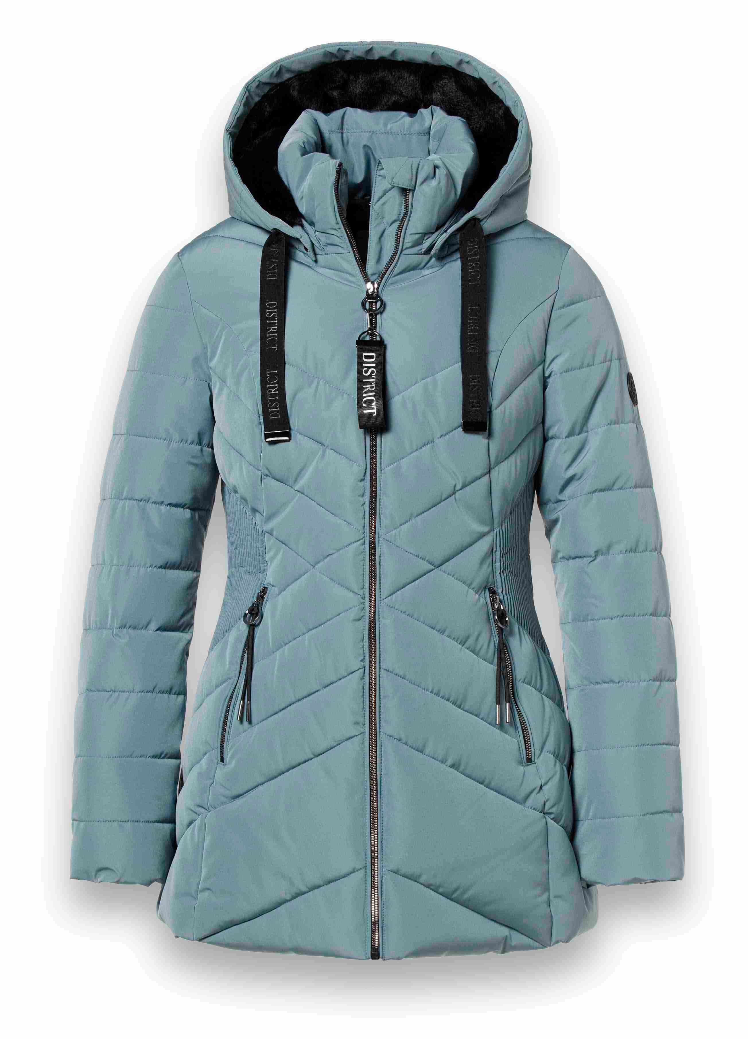 District Winterjacke Workout mit Kapuze (Mantel, günstig online kaufen