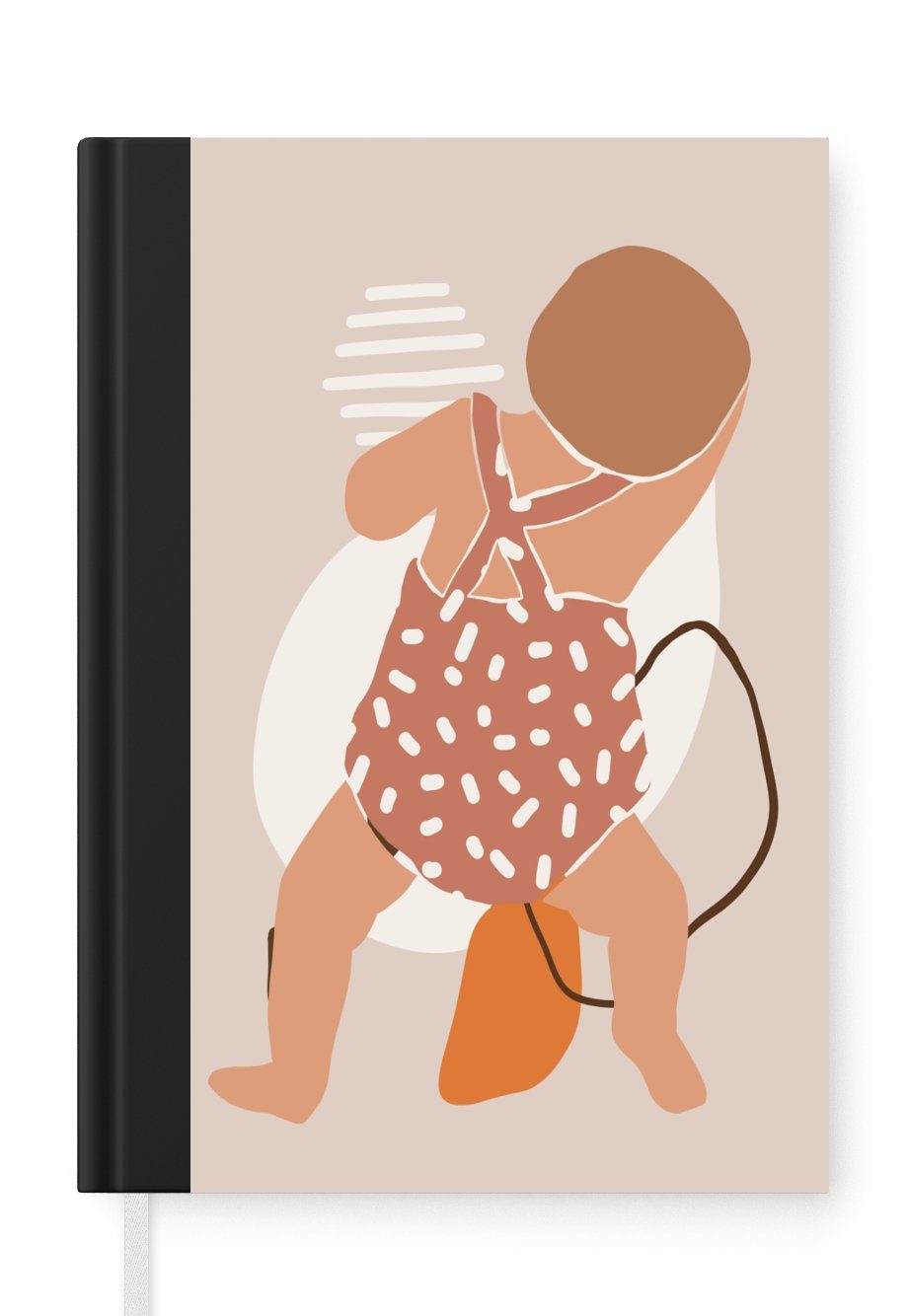 MuchoWow Notizbuch Baby - Kinder - Notizheft, Tochter, Sohn Seiten, Haushaltsbuch A5, Tagebuch, 98 Journal, - Merkzettel