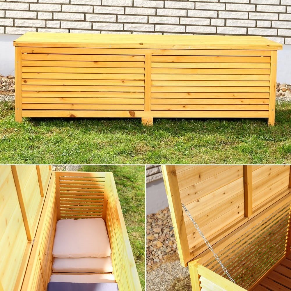 vidaXL Gartenbox Grün Auflagenbox Kissenbox Aufbewahrungsbox Truhe Gartenmöbel 