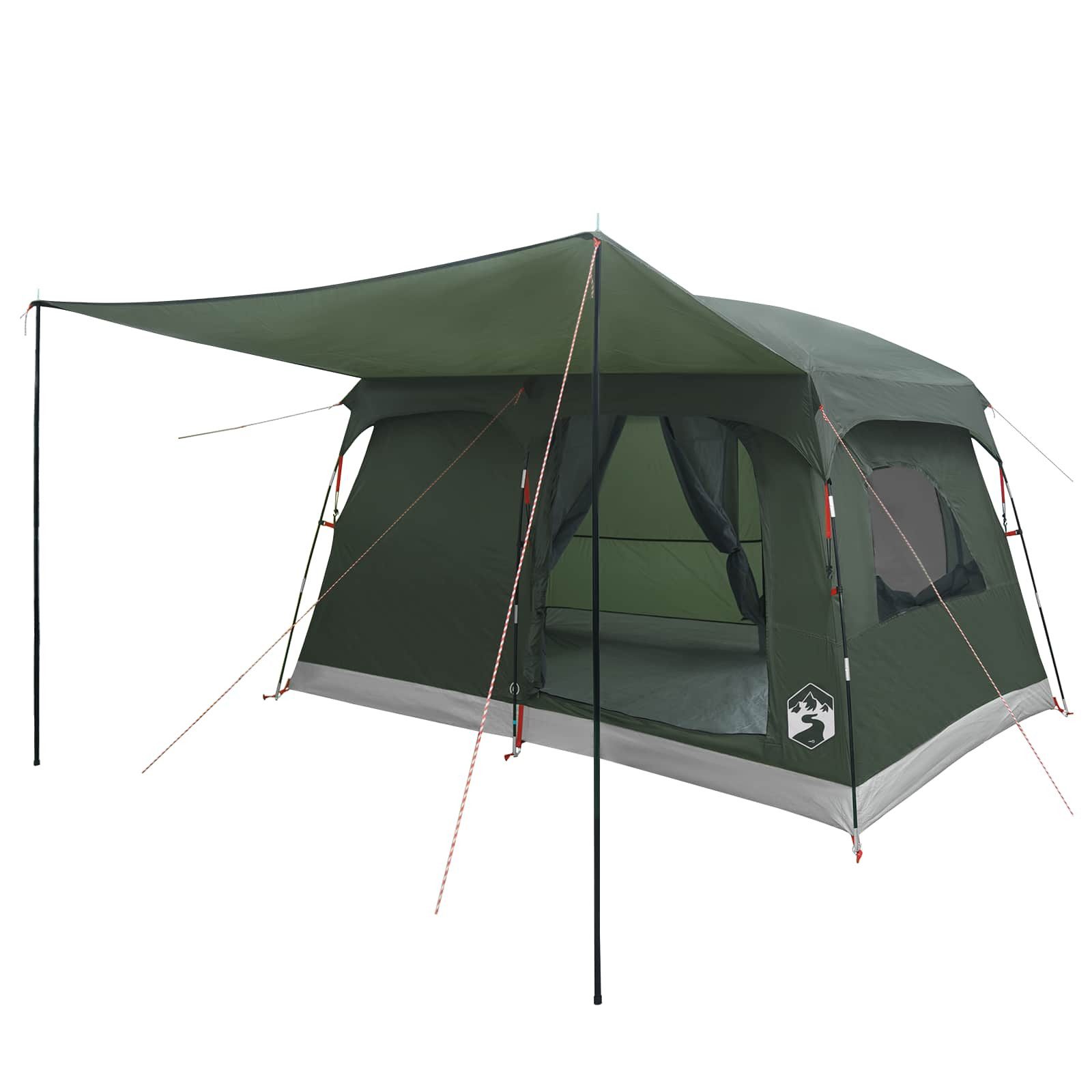 vidaXL Kuppelzelt Familienzelt 8 Personen Olivegrün Polyester, (1 tlg)