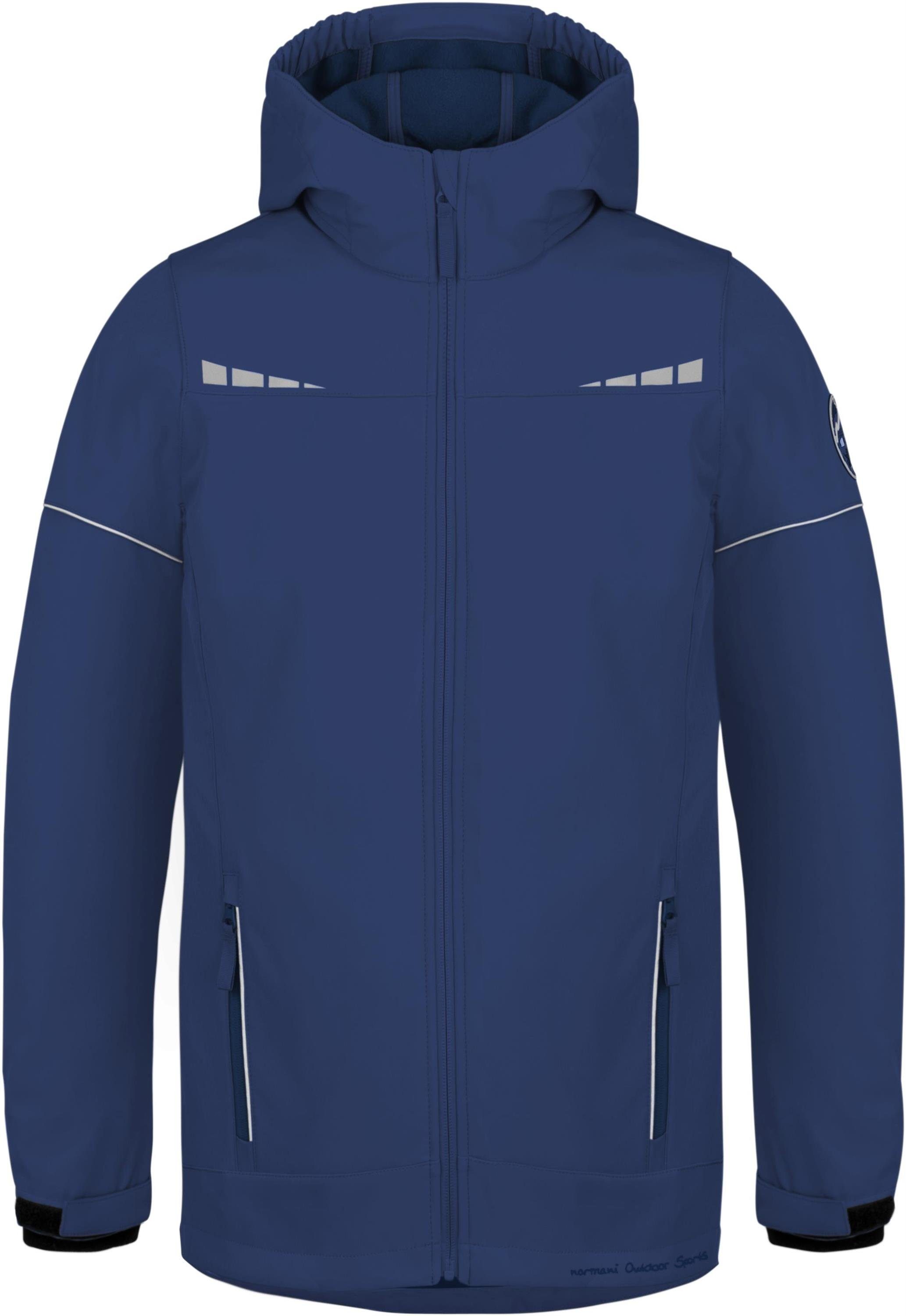 Reflektoren mit Blau Mädchen Kinderjacke Winterjacke Softshelljacke für Regenjacke Regenjacke mit Galway Kinder wasserdichte Fleecefutter und normani Junge