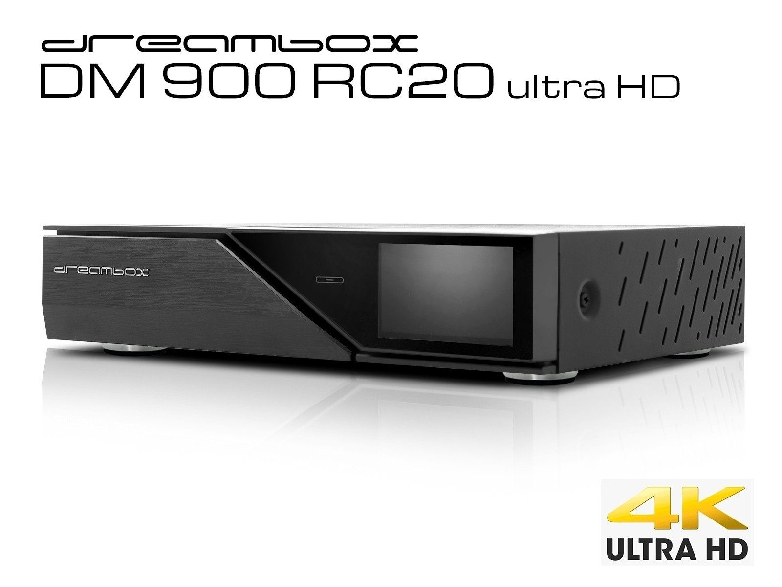 Dreambox Dreambox DM900 RC20 UHD 4K 1x DVB-S2 FBC Twin Tuner E2 Linux PVR Recei Satellitenreceiver