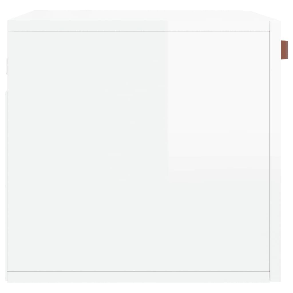 (1-St) Holzwerkstoff Hochglanz-Weiß 60x36,5x35 Fächerschrank Wandschrank vidaXL cm