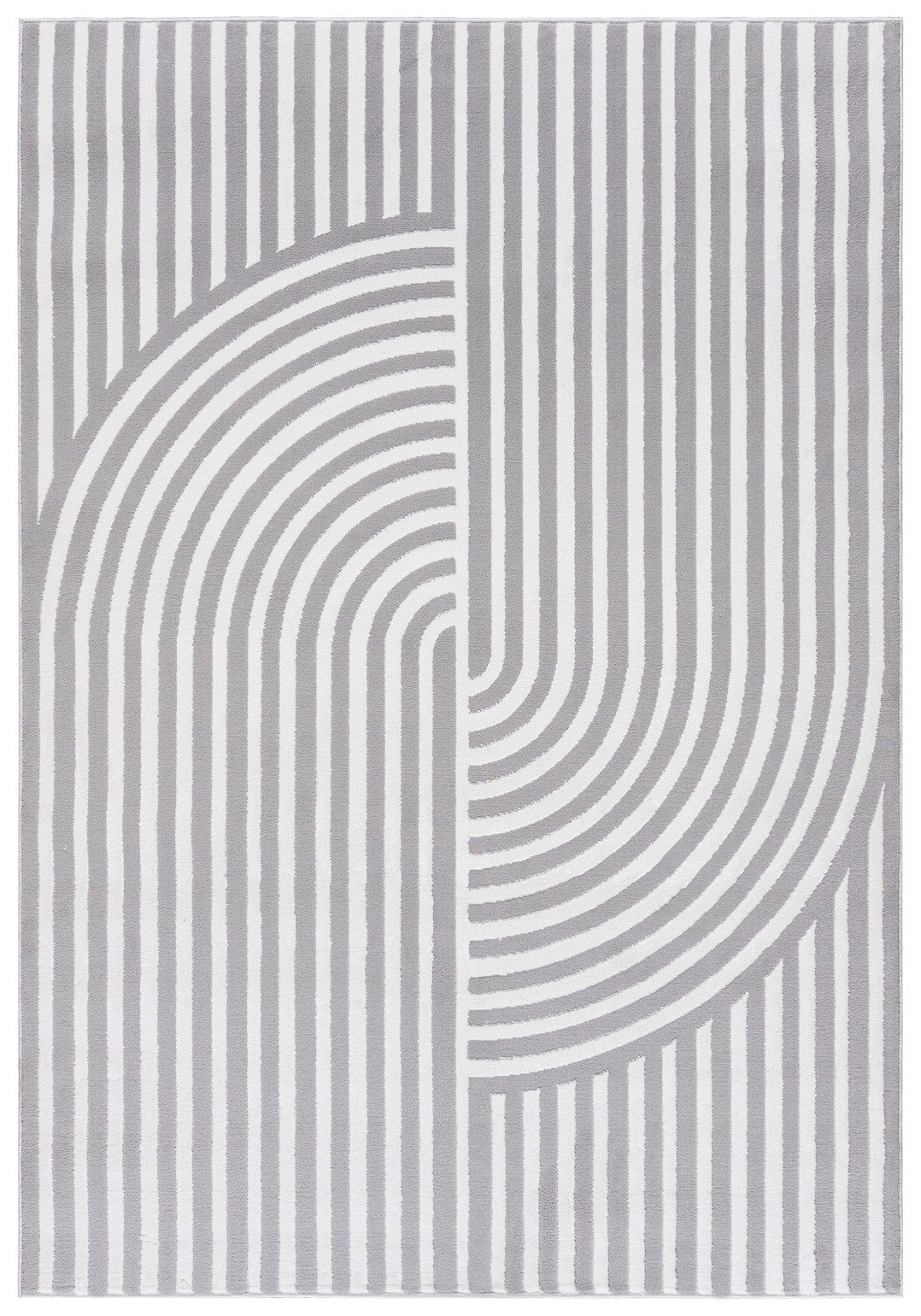 Mazovia Designteppich Modern Geometrisch Teppich Minimalistisch Weich Teppich für Wohnzimmer, 80 x 150 cm, Fußbodenheizung