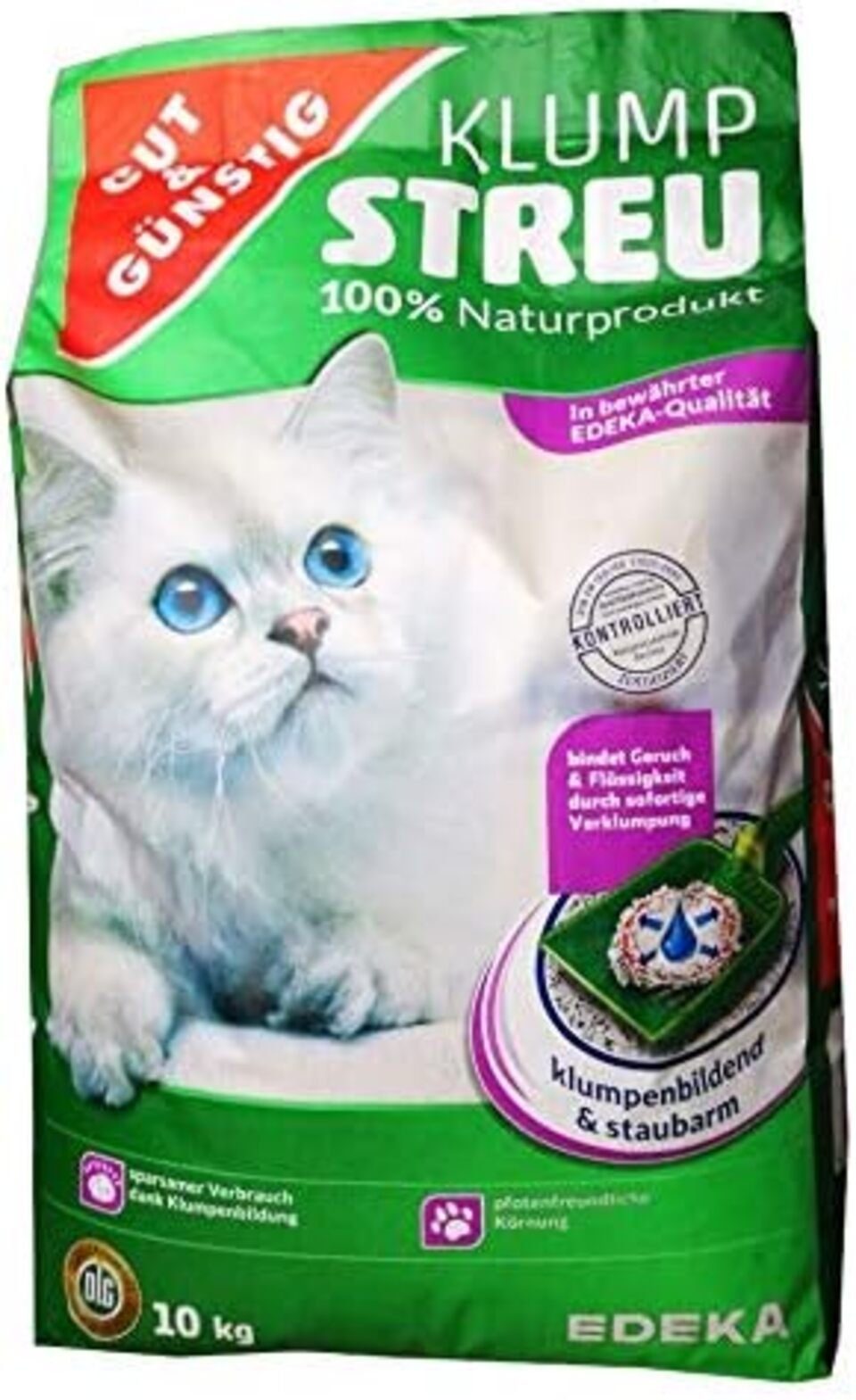 Katzenstreu Katzenstreu Klumpstreu 100% Naturprodukt 10kg 00179198