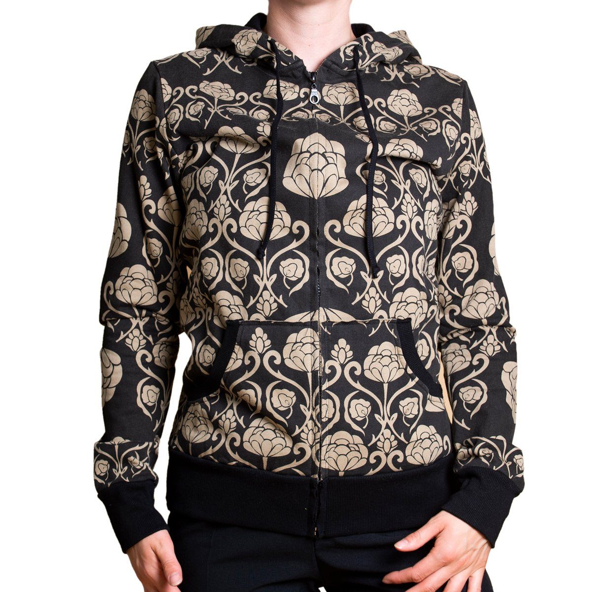 PANASIAM Wolljacke Chillout Jacke 'water-lilies' günstig online kaufen