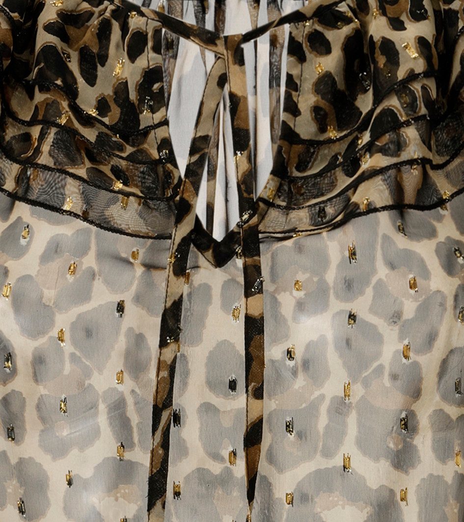 Aniston SELECTED Chiffonbluse im modischen Animal-Print mit Glanzgarn