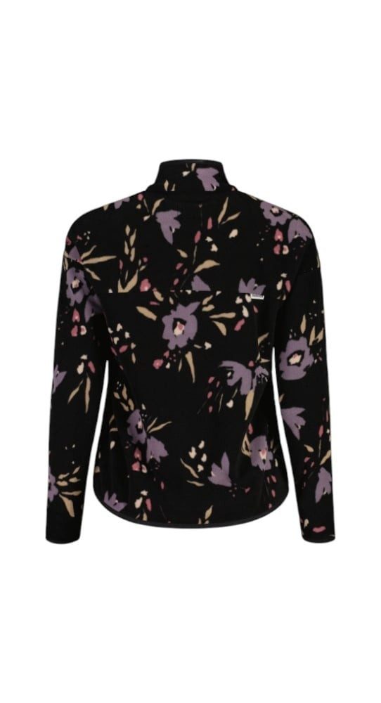 Maloja Fleecejacke Fleecepullover BocanaM Full-Zip schwarz/blume Damen