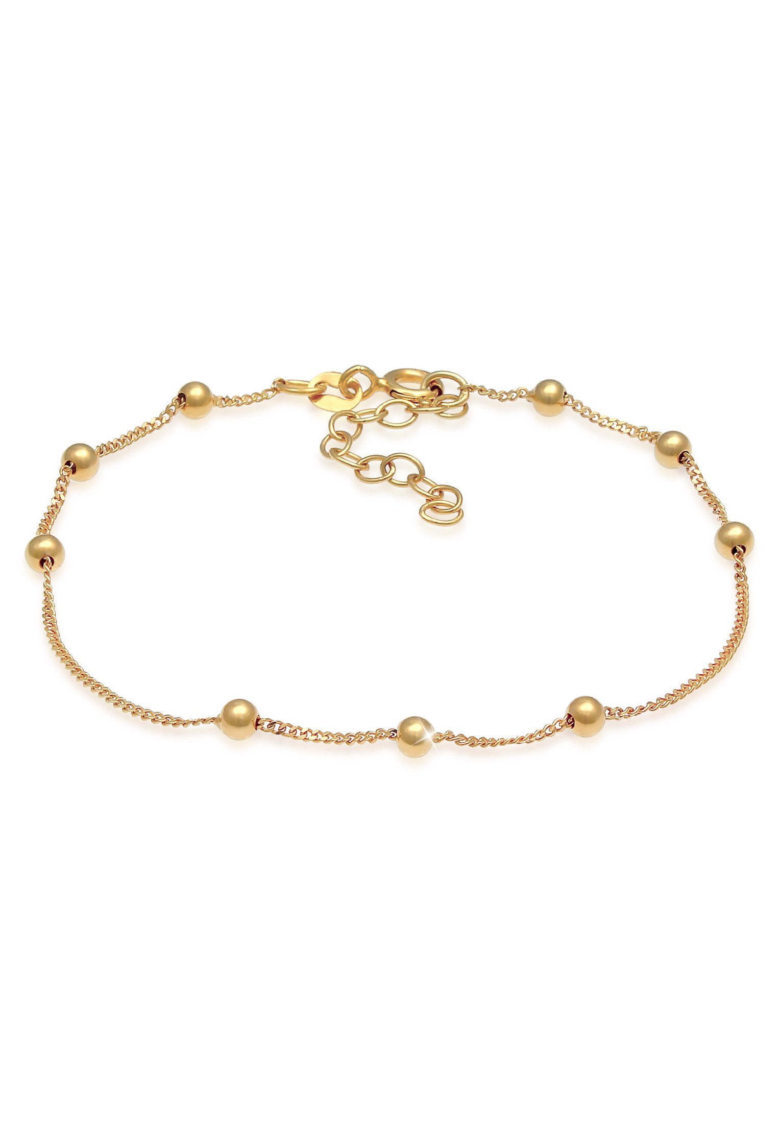 Elli Armband Kugeln Rund Beads Basic 925 Silber Gold