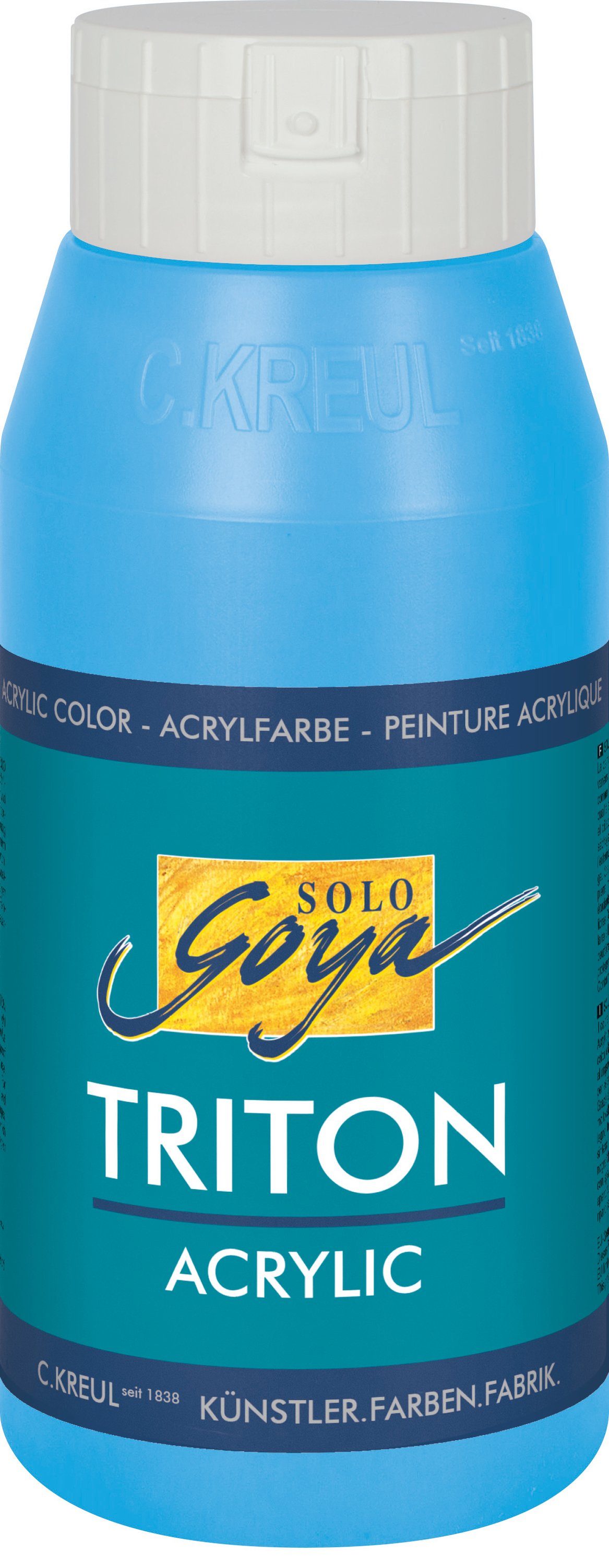 Kreul Acrylfarbe Solo Goya Triton Acrylic, 750 ml Lichtblau