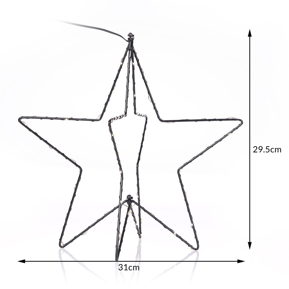 Casaria Weihnachtsfigur, LED Weihnachtsstern Beleuchtet Innen günstig online kaufen