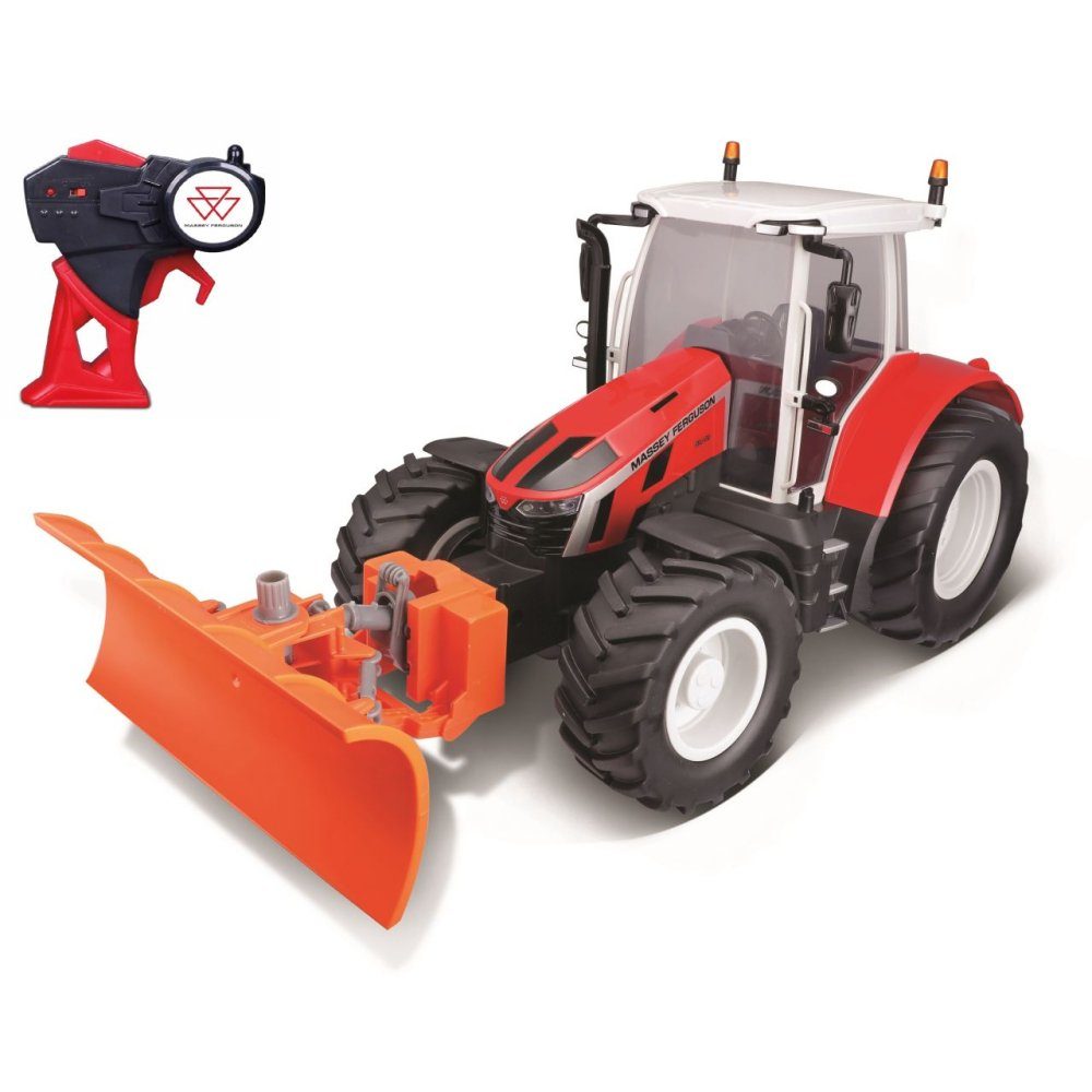 Maisto Tech RC-Traktor Massey Ferguson 5S.145 mit Schneeschieber, Fernsteuerung