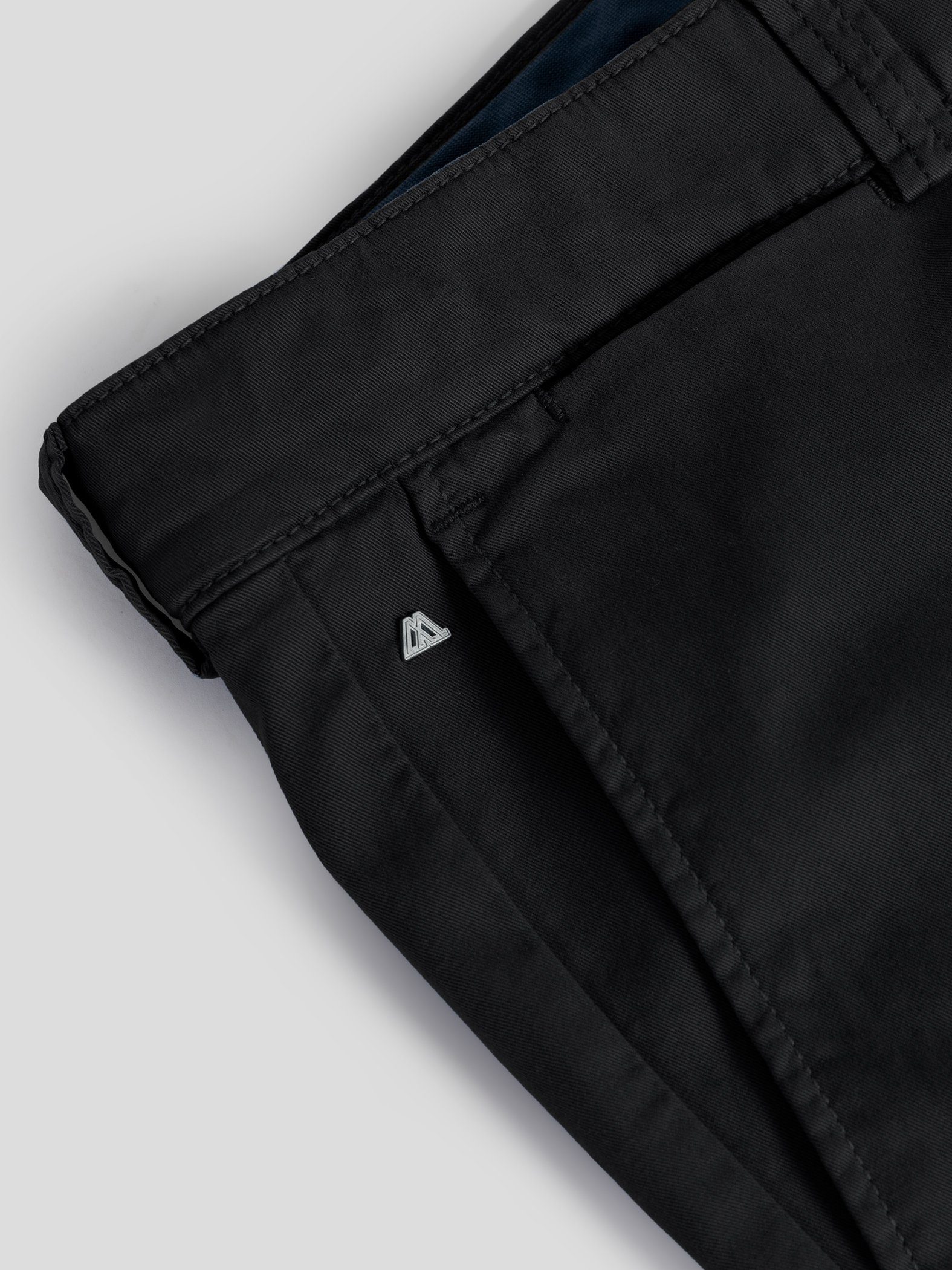 Shorts mit TwoMates Bund, GOTS-zertifiziert elastischem Schwarz Farbauswahl, Shorts