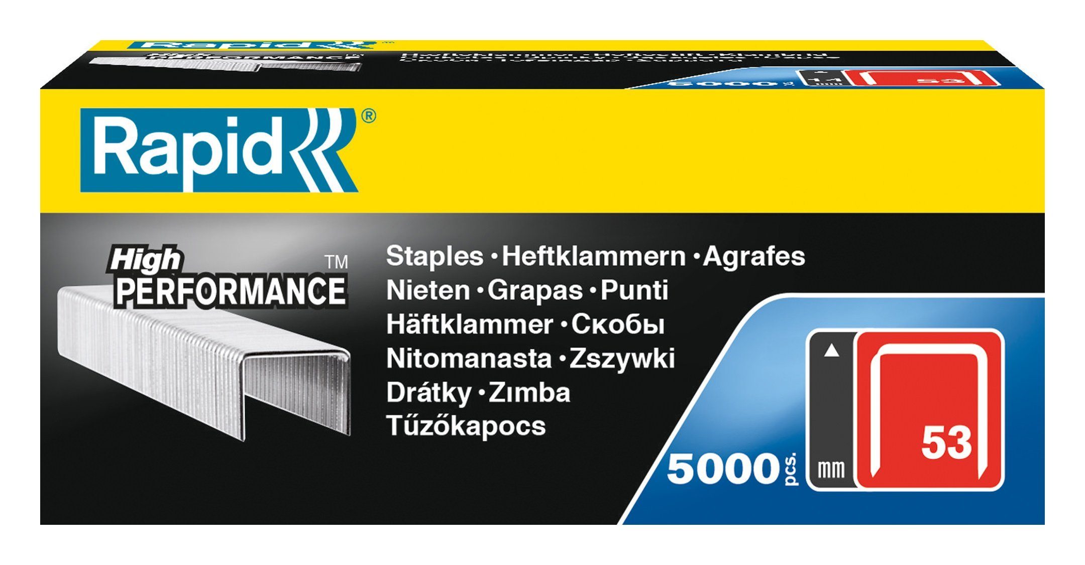 Rapid Heftklammer, 53/08 a 2500 Stück