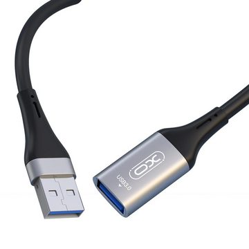 XO NB220 Verlängerungskabel USB 3.0 Kabeladapter USB Kabel Schwarz 2m USB-Adapter, 200 cm