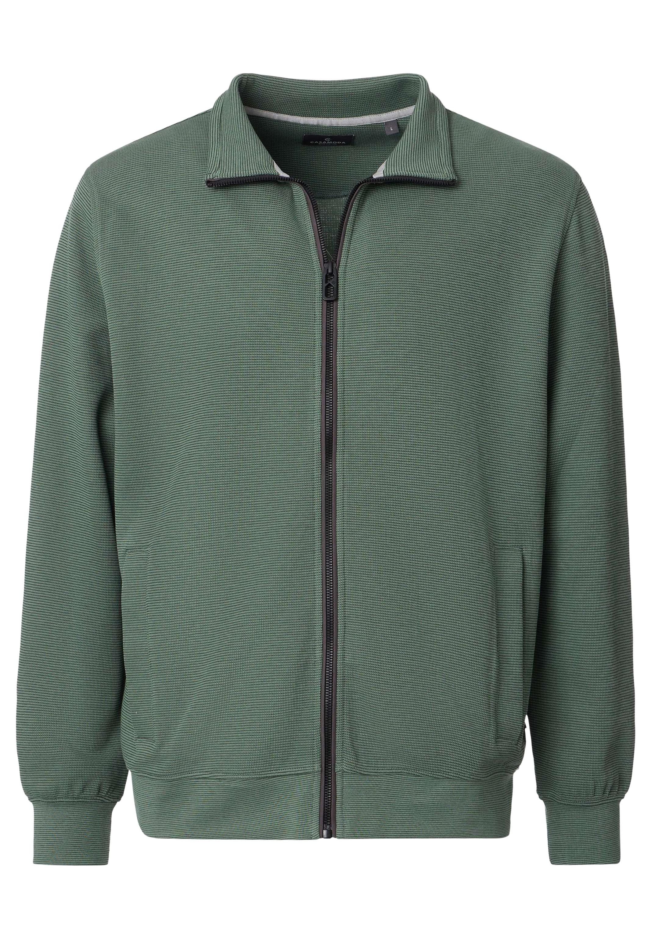 CASAMODA Sweatjacke Basic (1-tlg) Sweatjacke - Baumwolle - Atmungsaktiv - Hochwertiger Baumwollmix