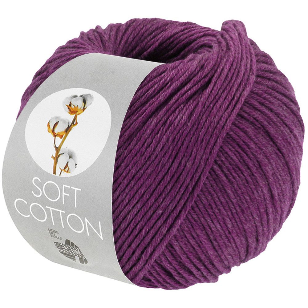 LANA GROSSA SOFT COTTON Häkelwolle, 140 m (weiches, vielseitiges Garn für höchsten Tragekomfort), 50 g