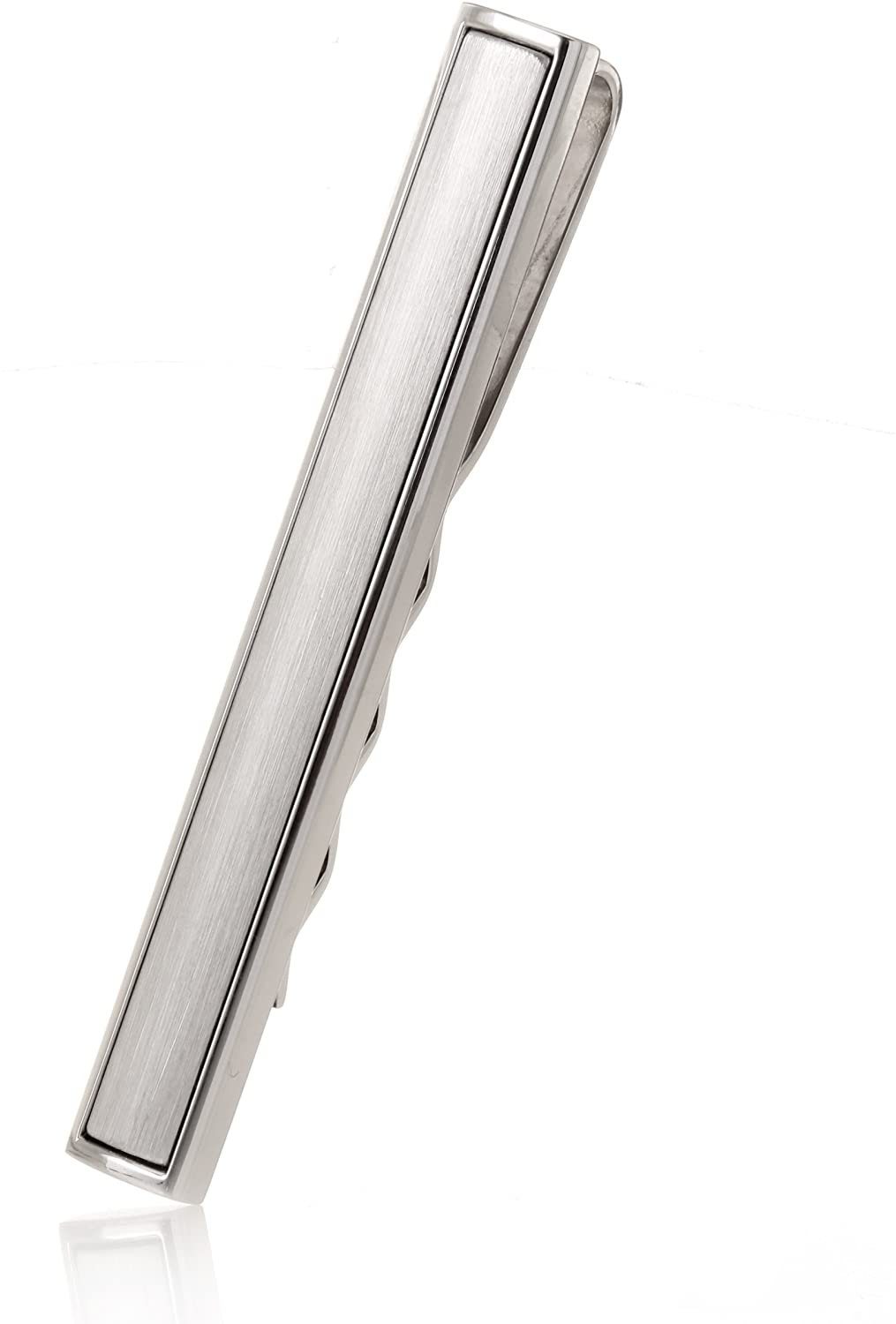 Karisma Krawattennadel Karisma Hochwertige Herren Edelstahl 316L Krawattennadel, / Krawattenklammer / Tie Clip STC133-004-W